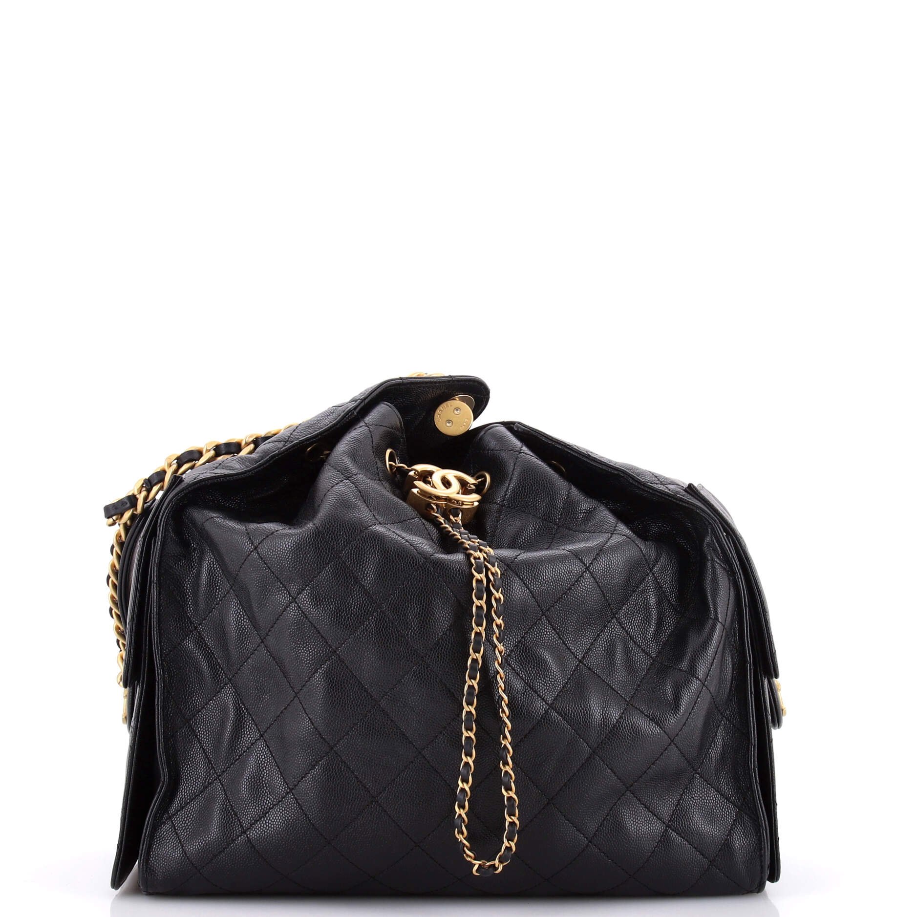 25 Hobo Bag Quilted Caviar Medium