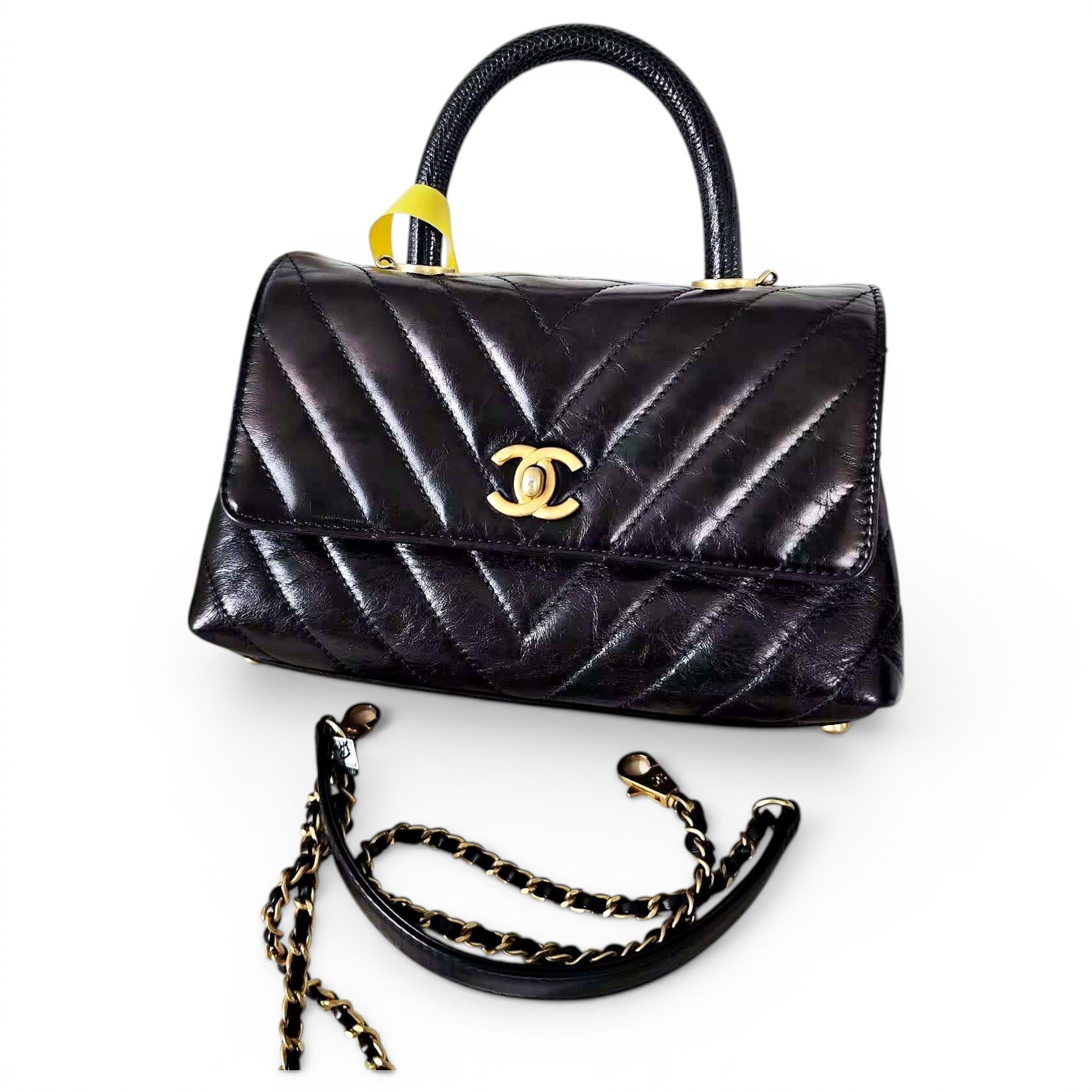 Coco Handle leather handbag
