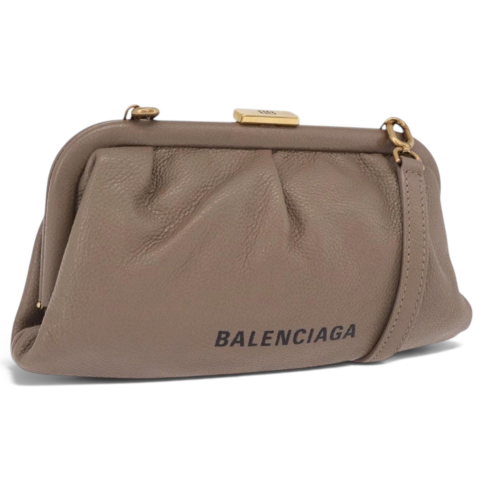 B leather handbag