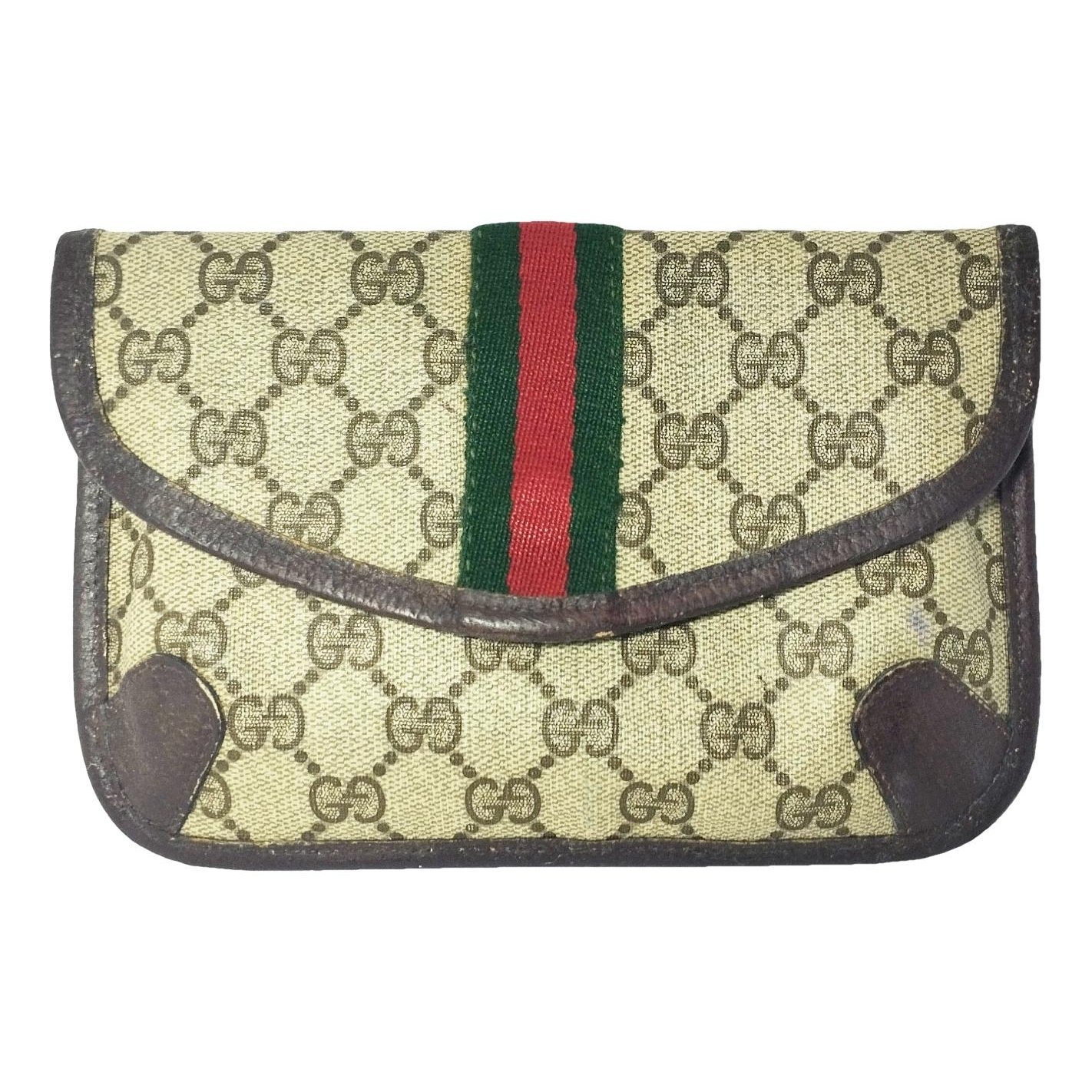 Ophidia leather clutch bag