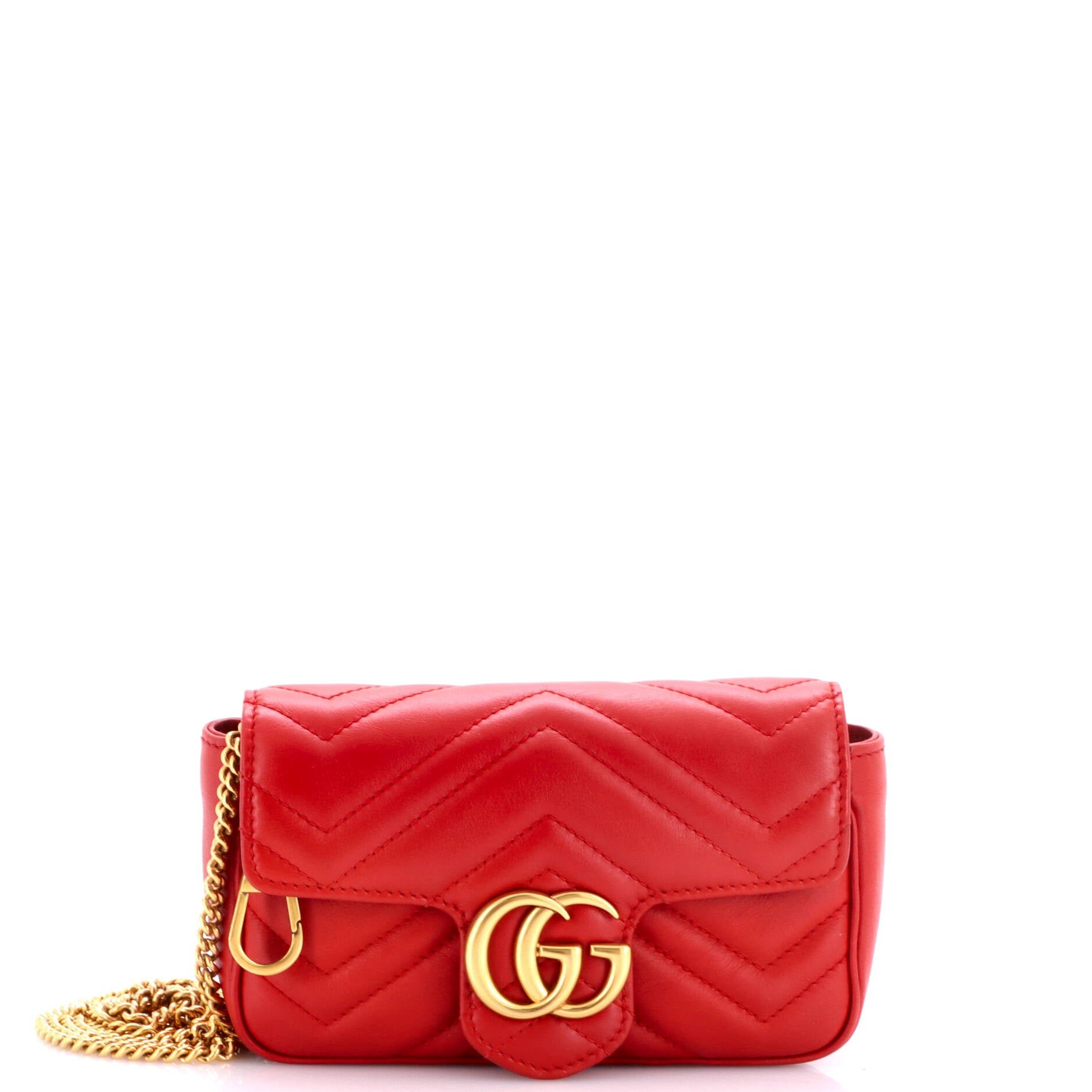 GG Marmont Flap Bag Matelasse Leather Super Mini