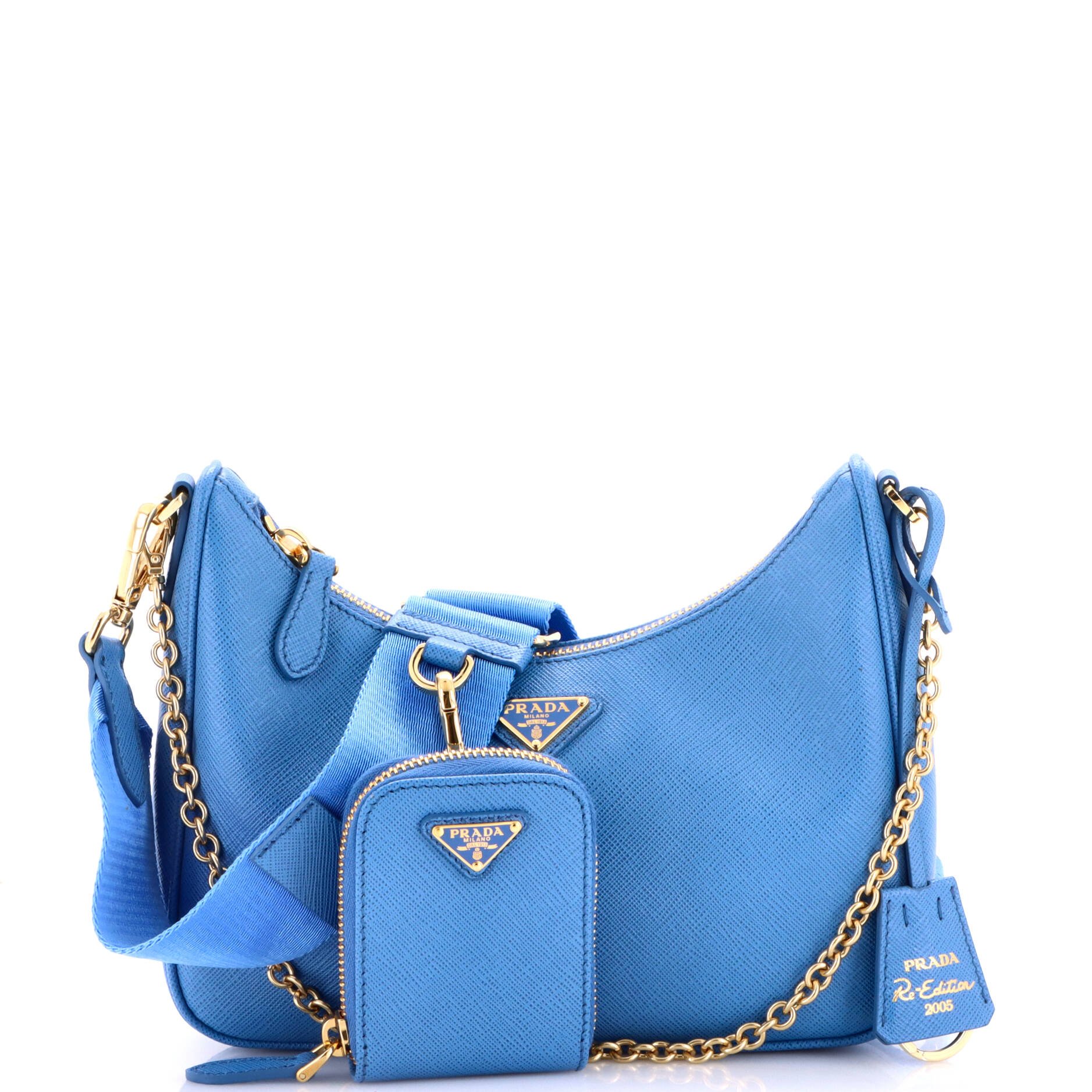 Re-Edition 2005 Shoulder Bag Saffiano Leather Small