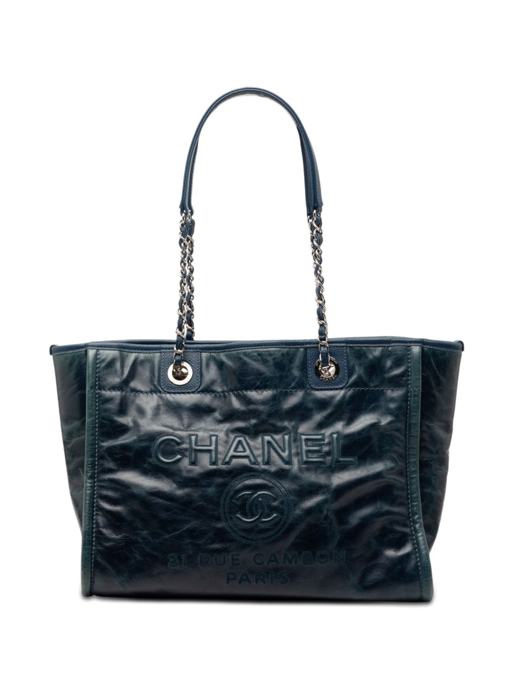 2016-2017 Small Glazed Calfskin Deauville tote bag