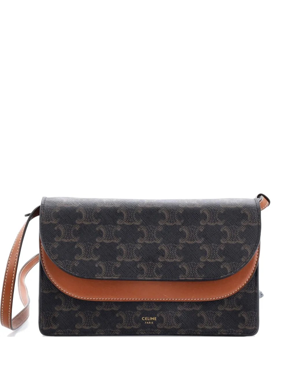Wallet on Strap Triomphe Coated Canvas crossbody bag