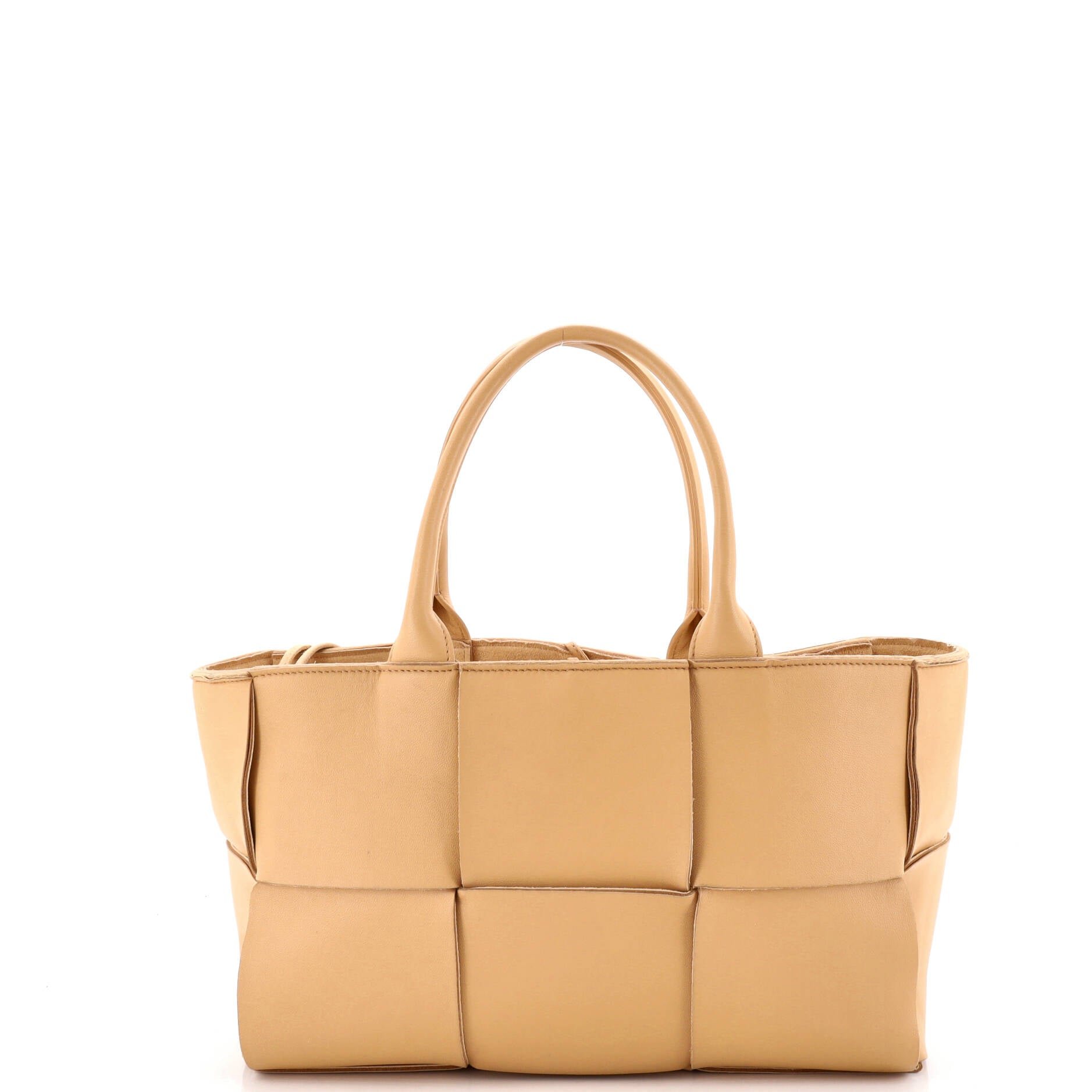 Arco Tote Maxi Intrecciato Leather Small