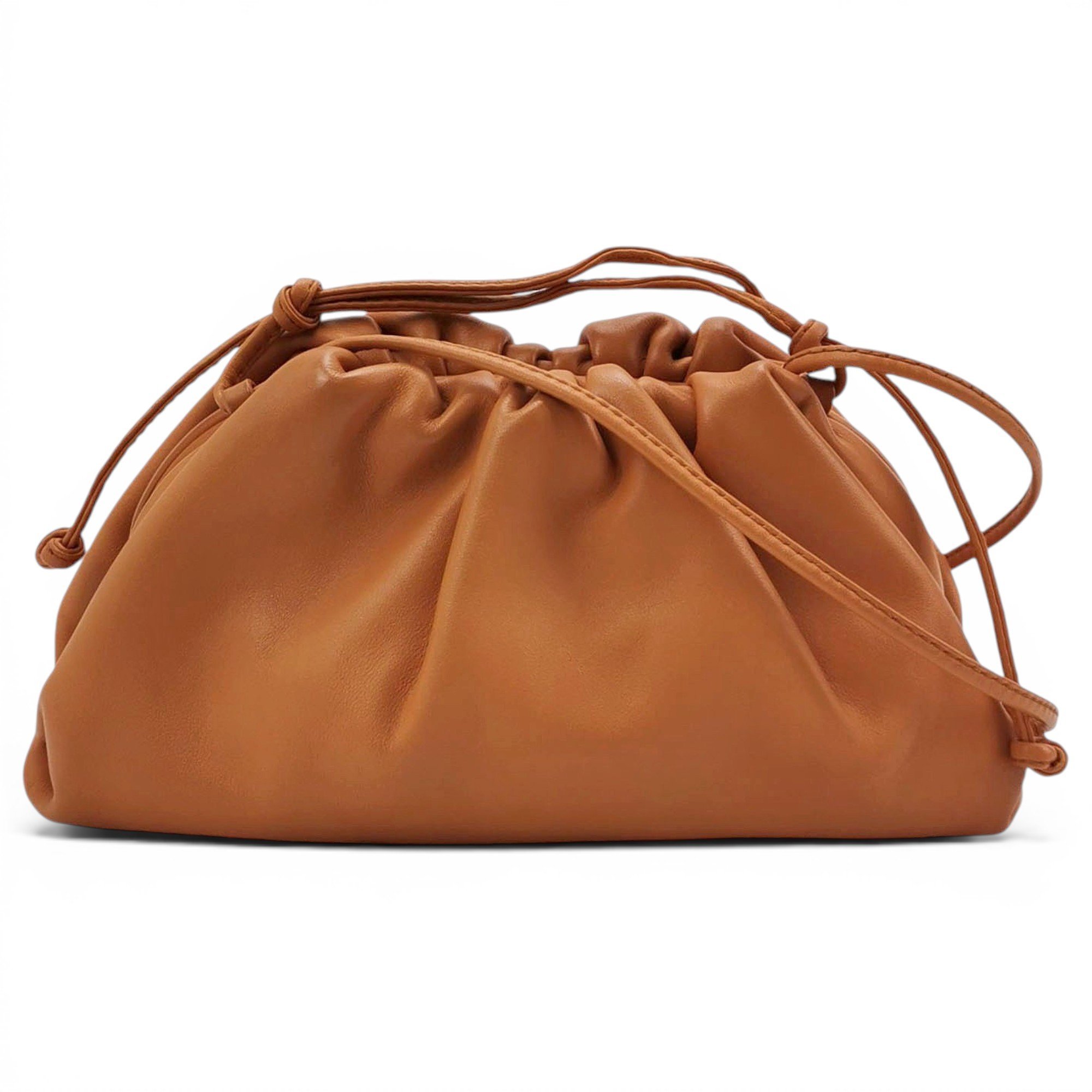 Pouch leather handbag