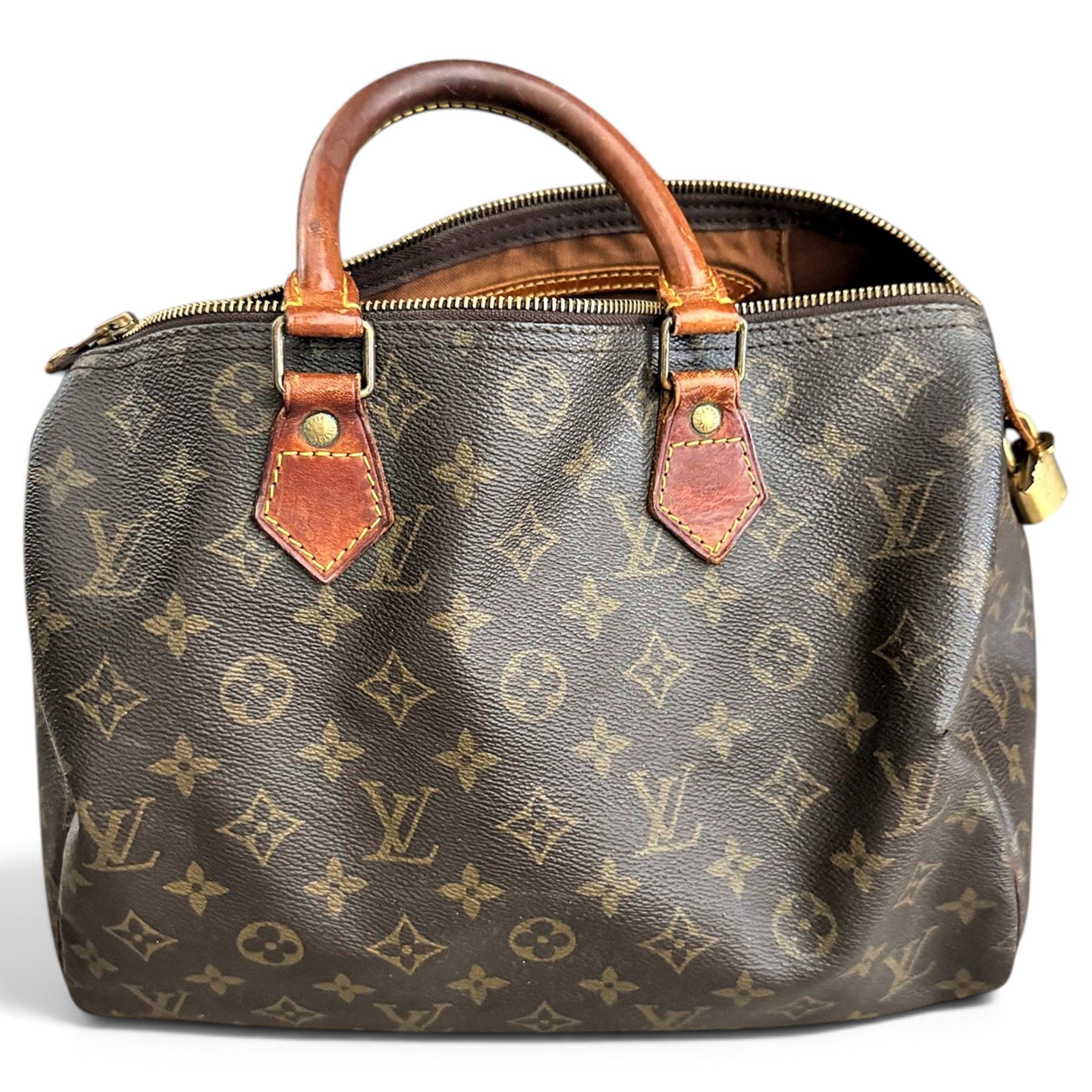 Speedy leather bowling bag
