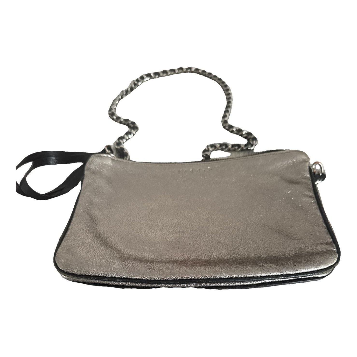 Leather clutch bag