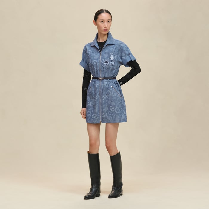Bleu Denim "Candy Libris" Mini Dress