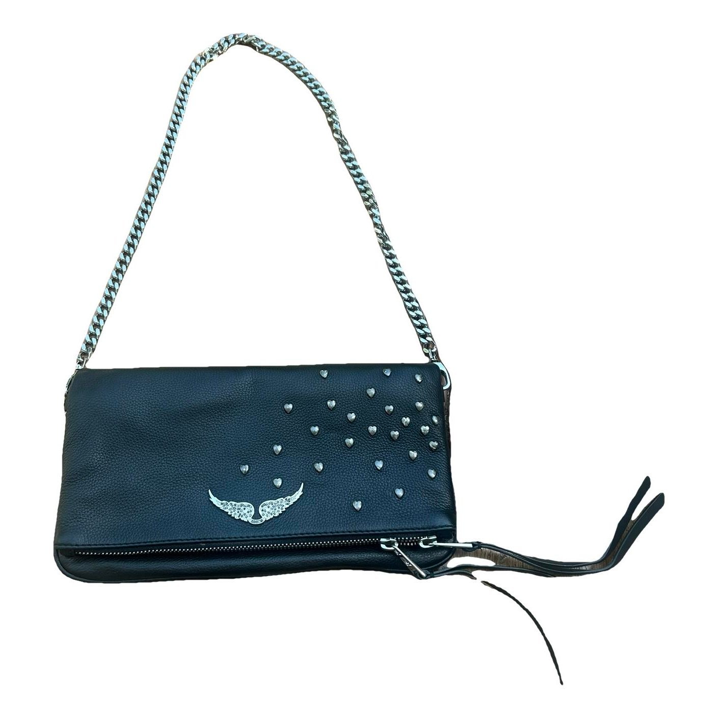 Rock leather crossbody bag