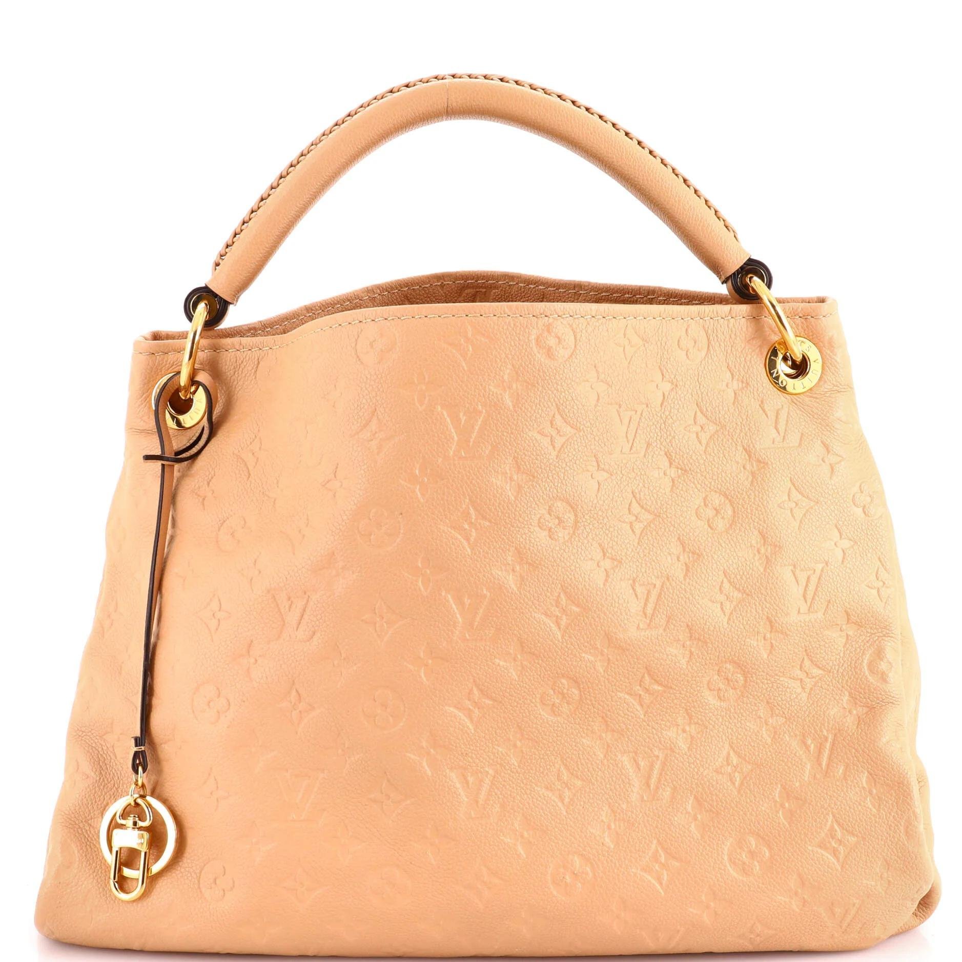 Artsy leather handbag