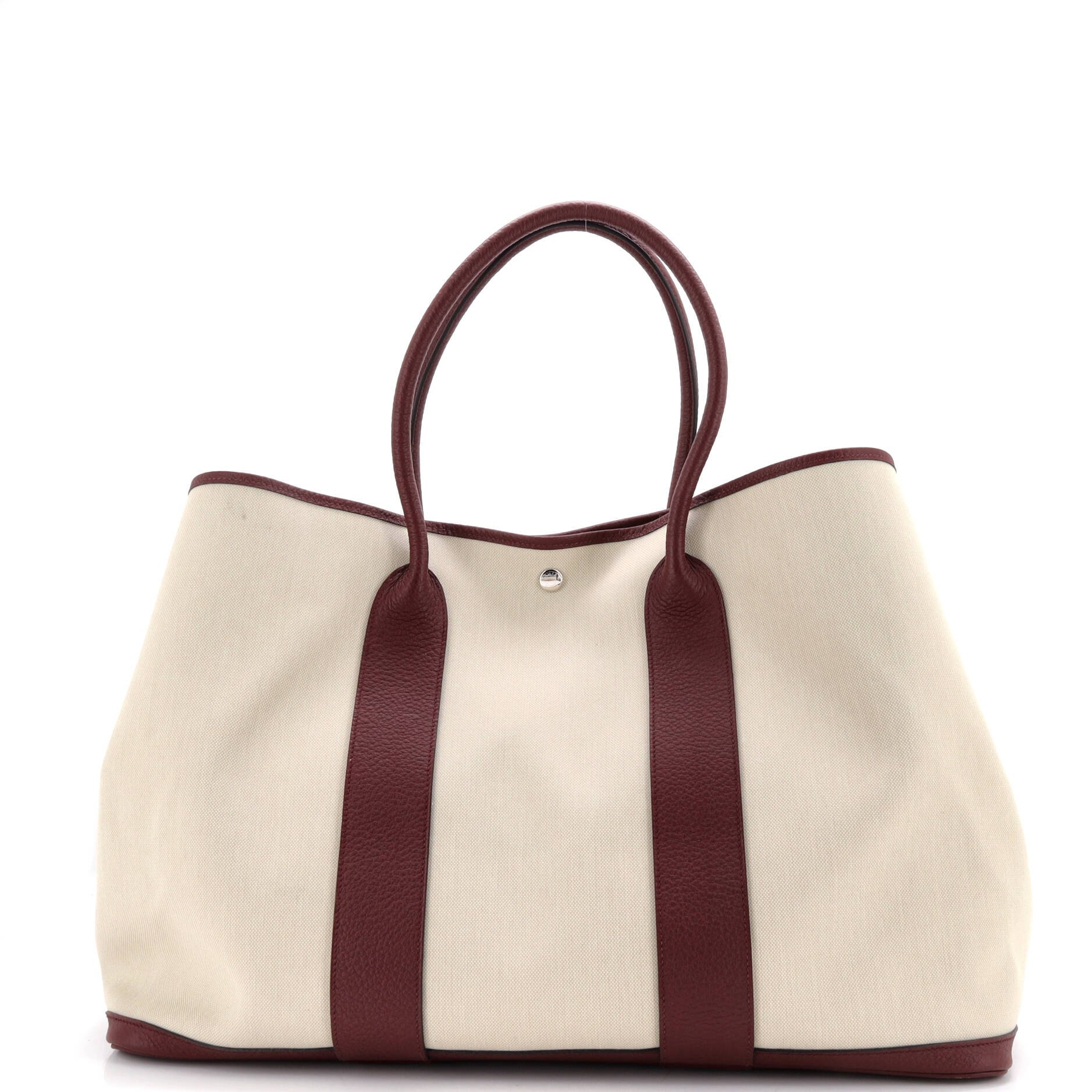 Garden Party Tote Toile and Leather 49