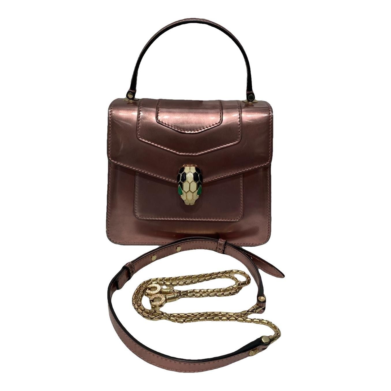 Serpenti leather handbag