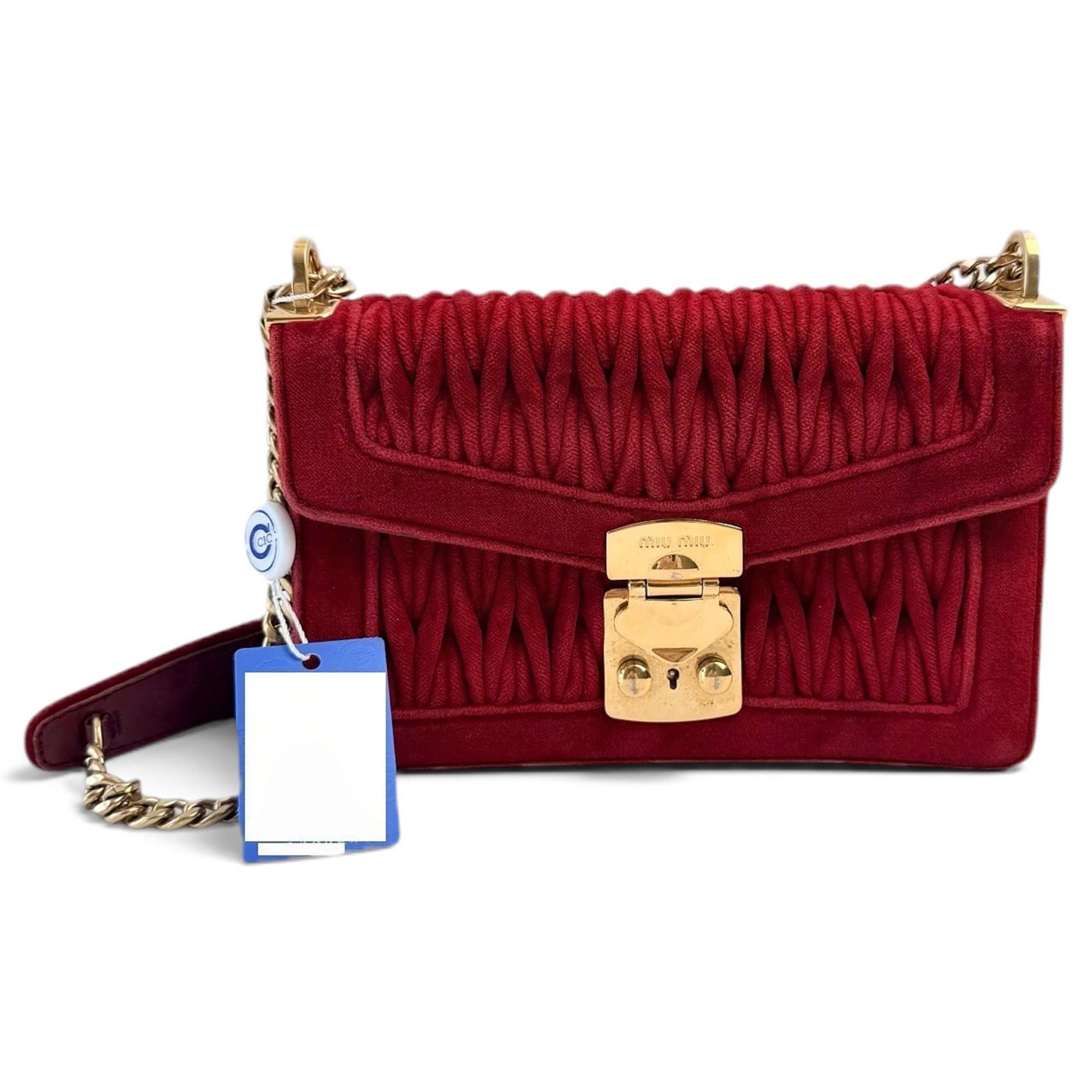 Miu Confidential leather handbag