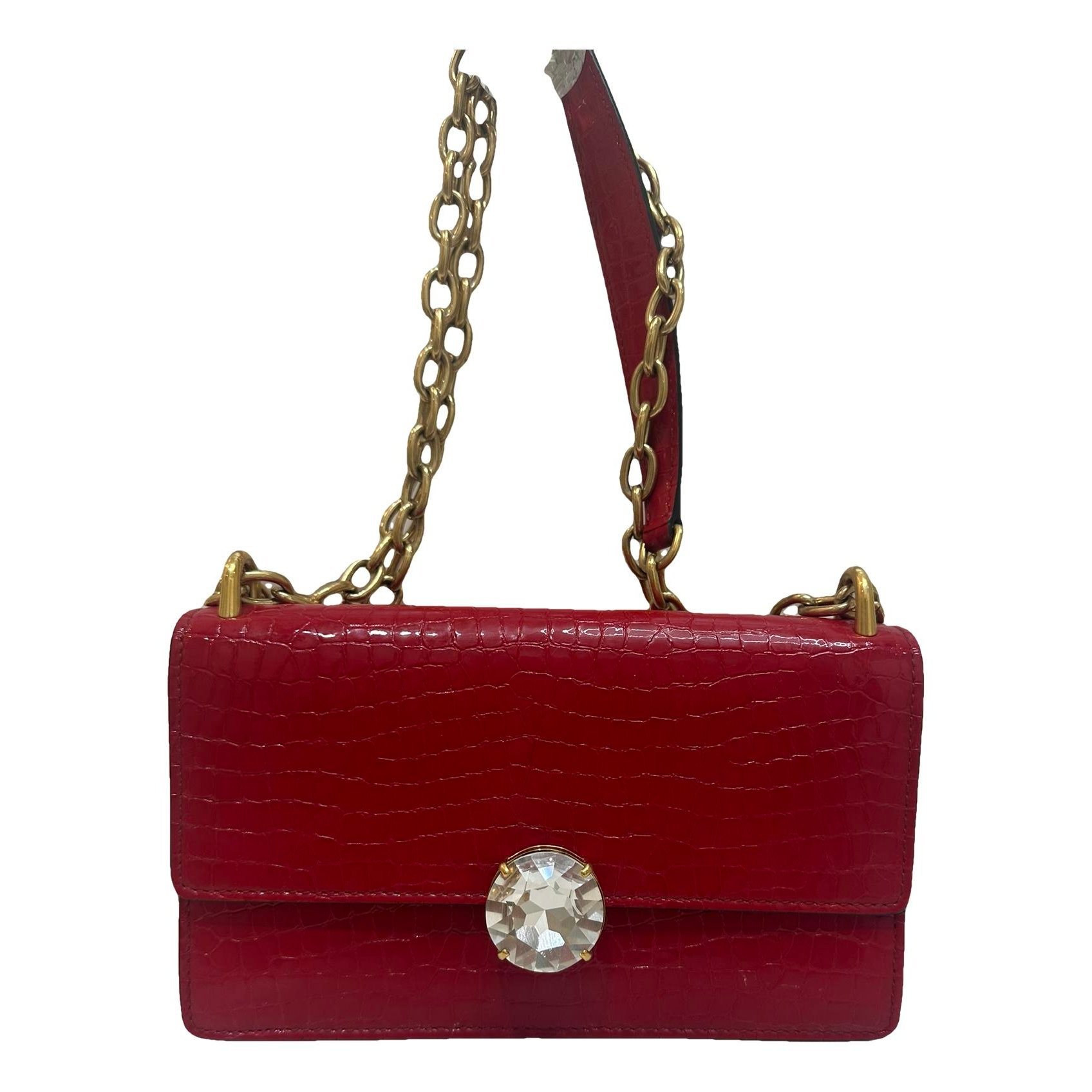 Patent leather handbag