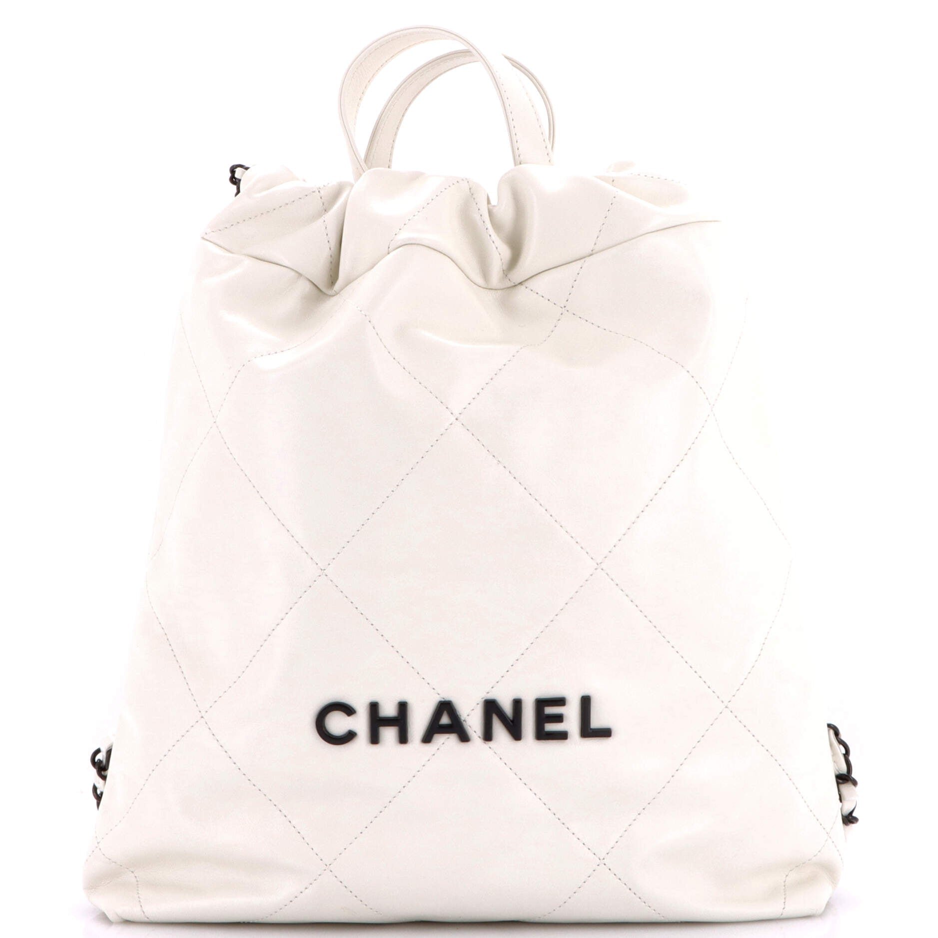 22 Chain Backpack Quilted Calfskin Medium