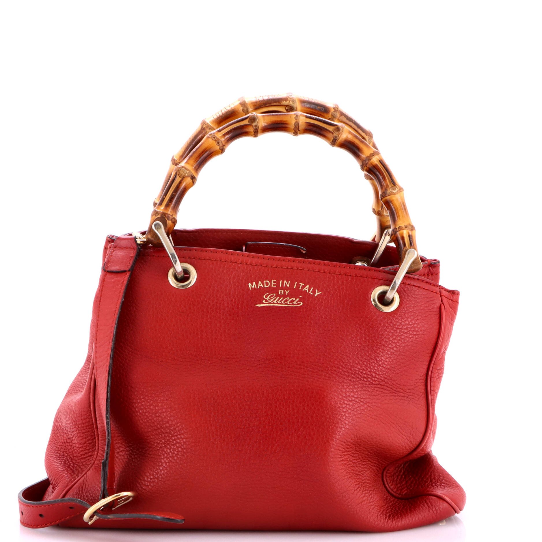 Bamboo Shopper Tote Leather Small
