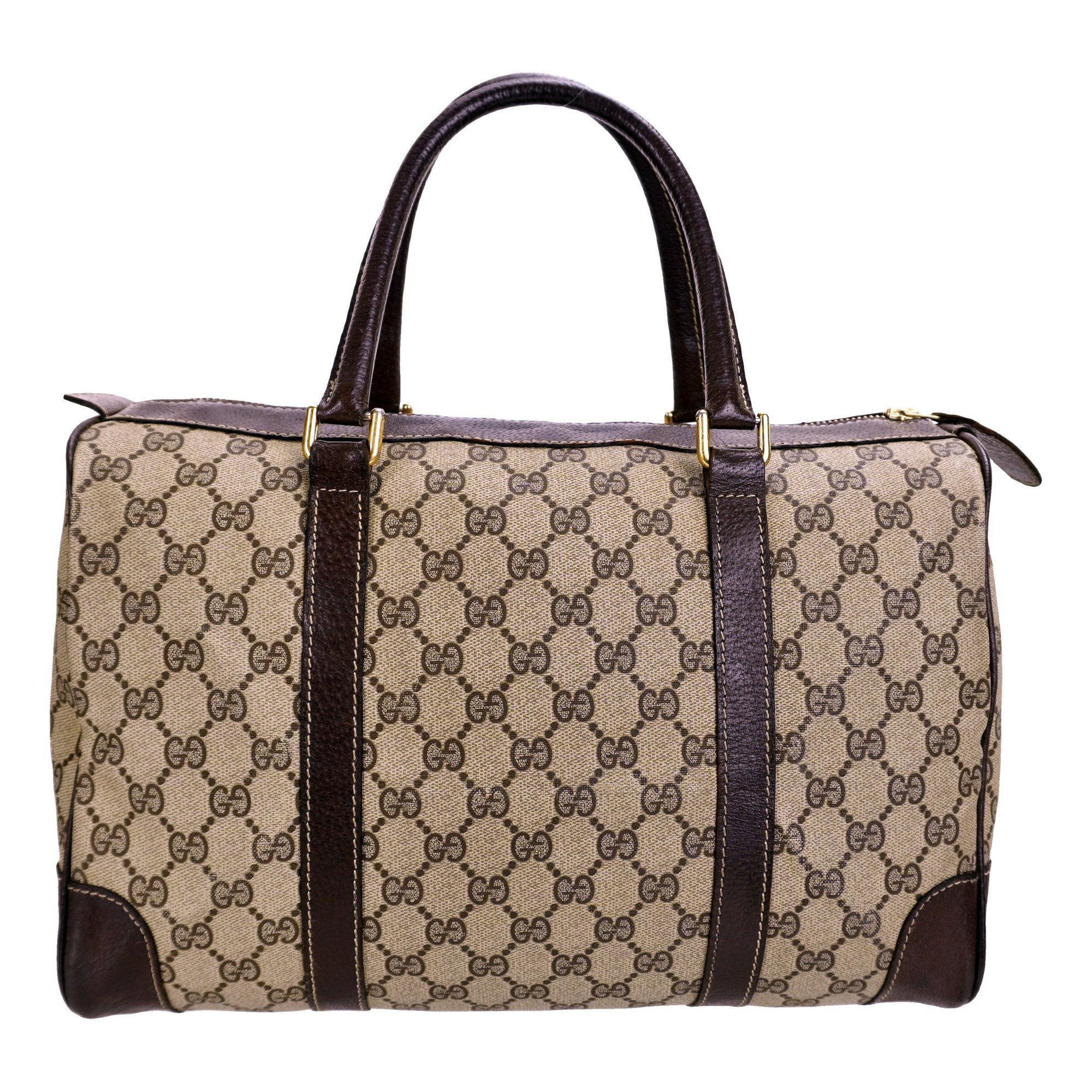 Boston leather tote