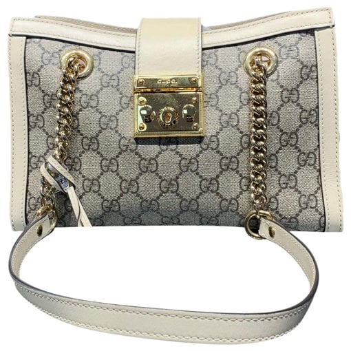 Padlock leather handbag