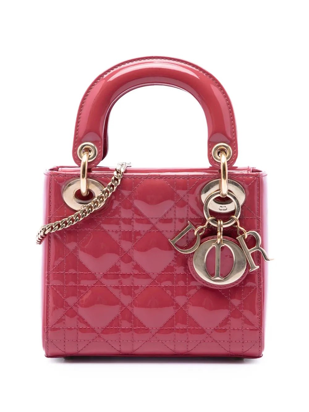 2021 Mini Patent Cannage Lady Dior satchel