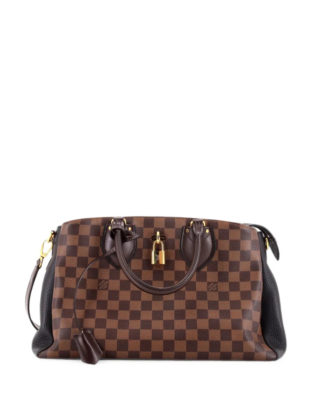 Normandy Handbag Damier and Leather satchel