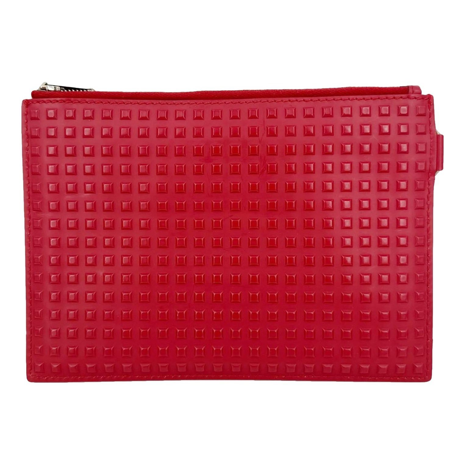 Leather clutch bag