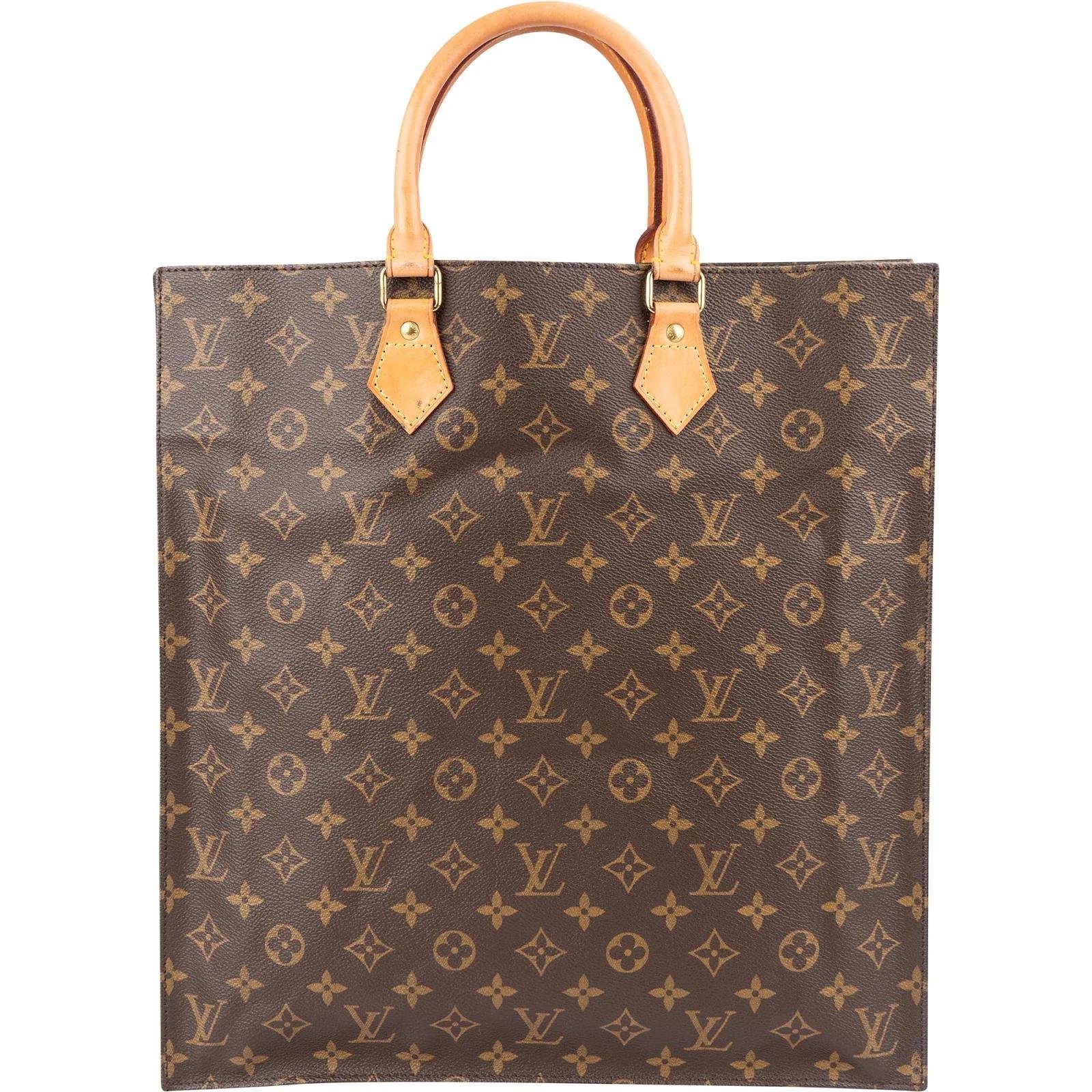 Plat leather handbag