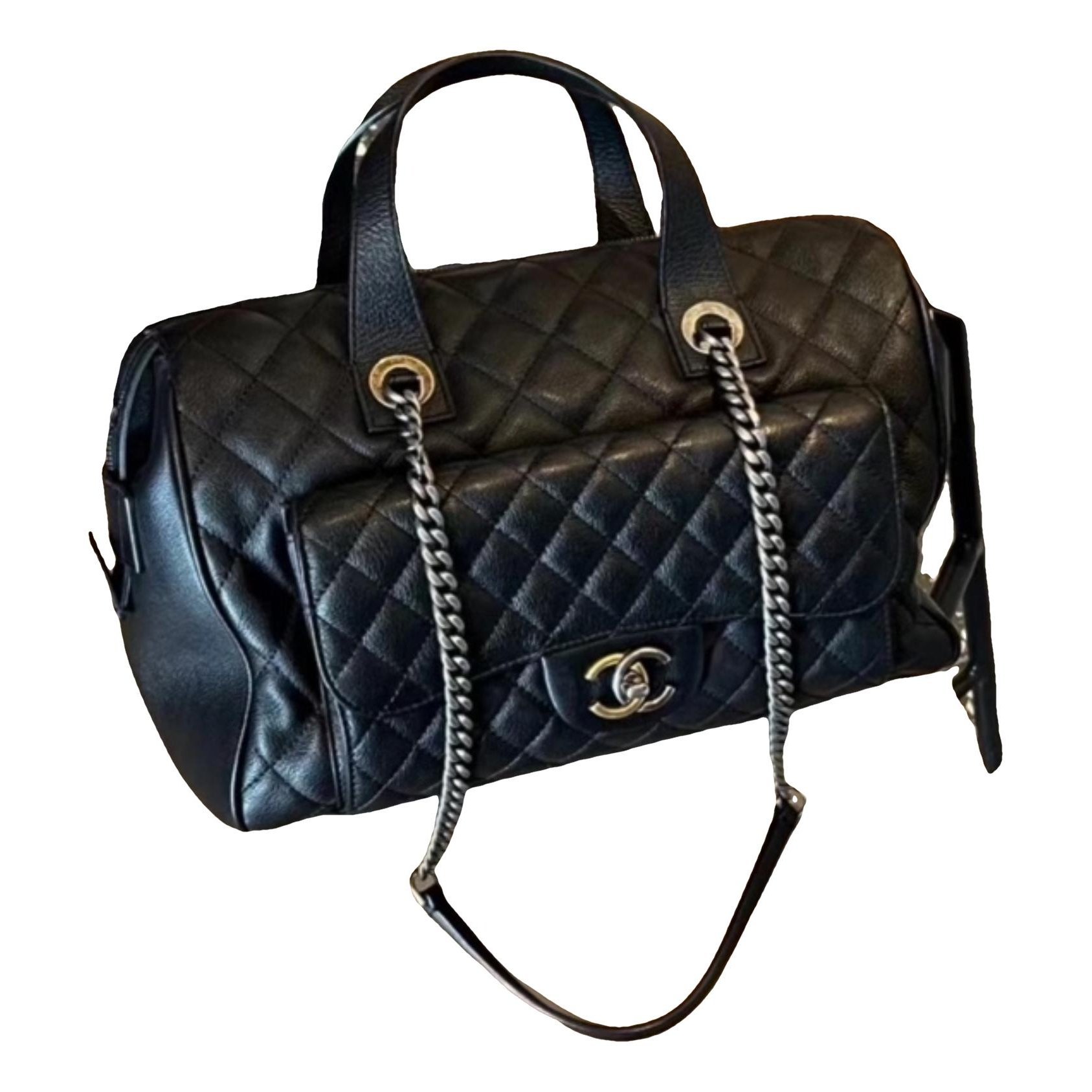 Bowling Bag leather handbag