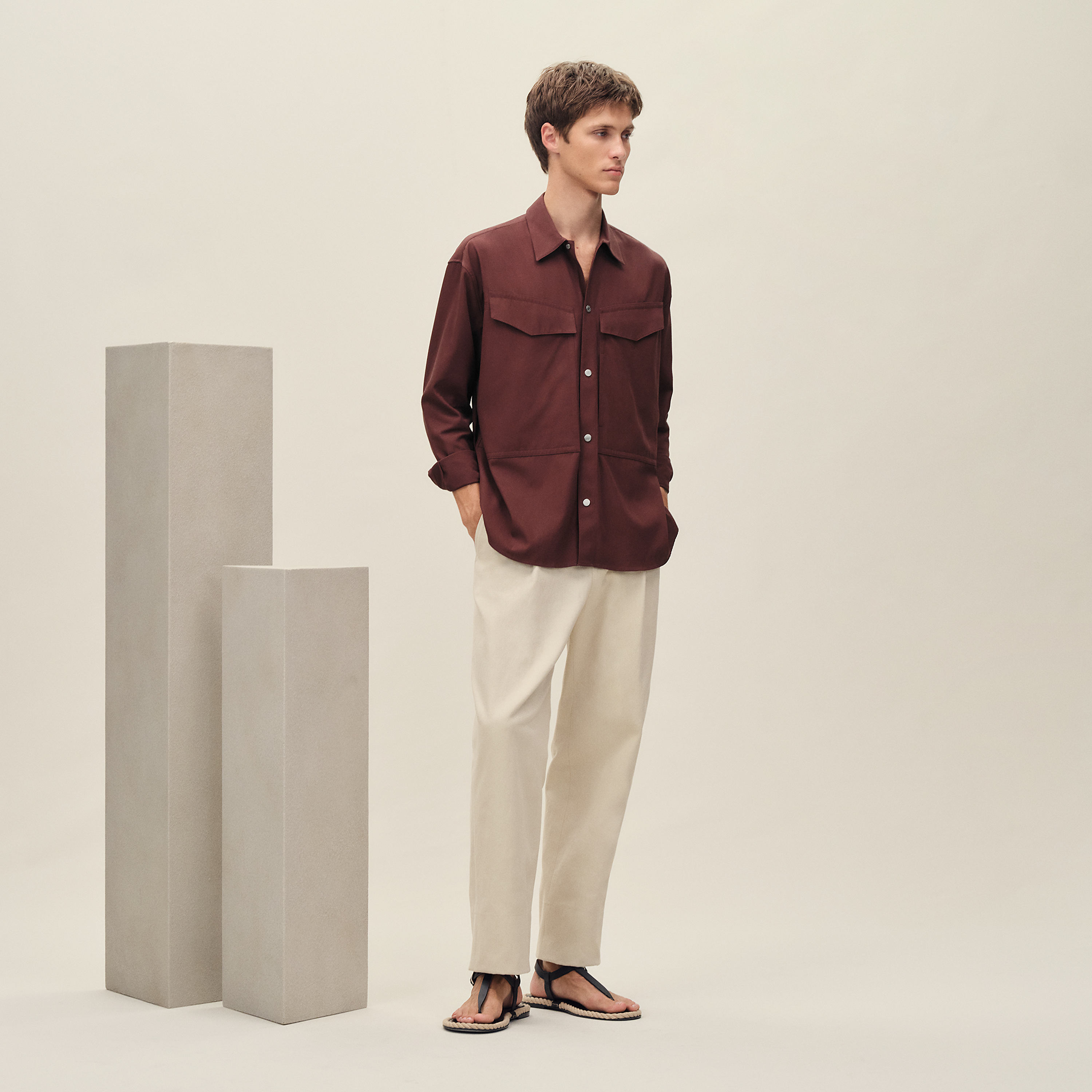 Boxy fit overshirt