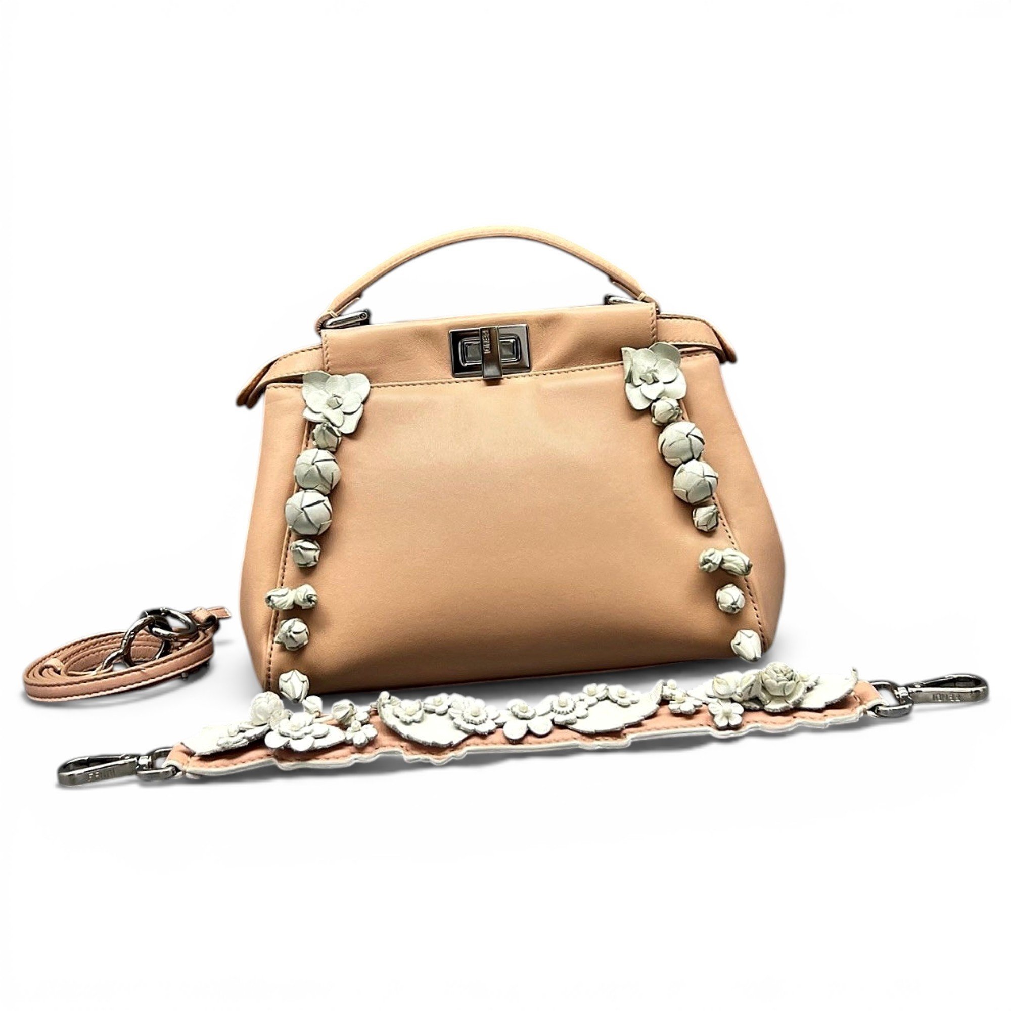 Peekaboo leather handbag