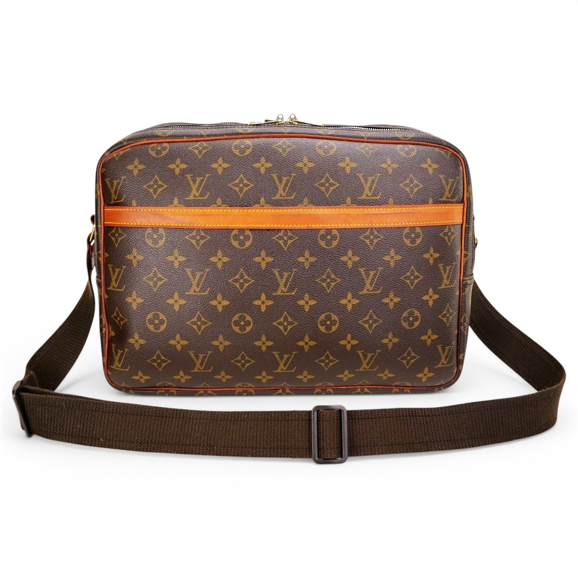 Reporter leather crossbody bag
