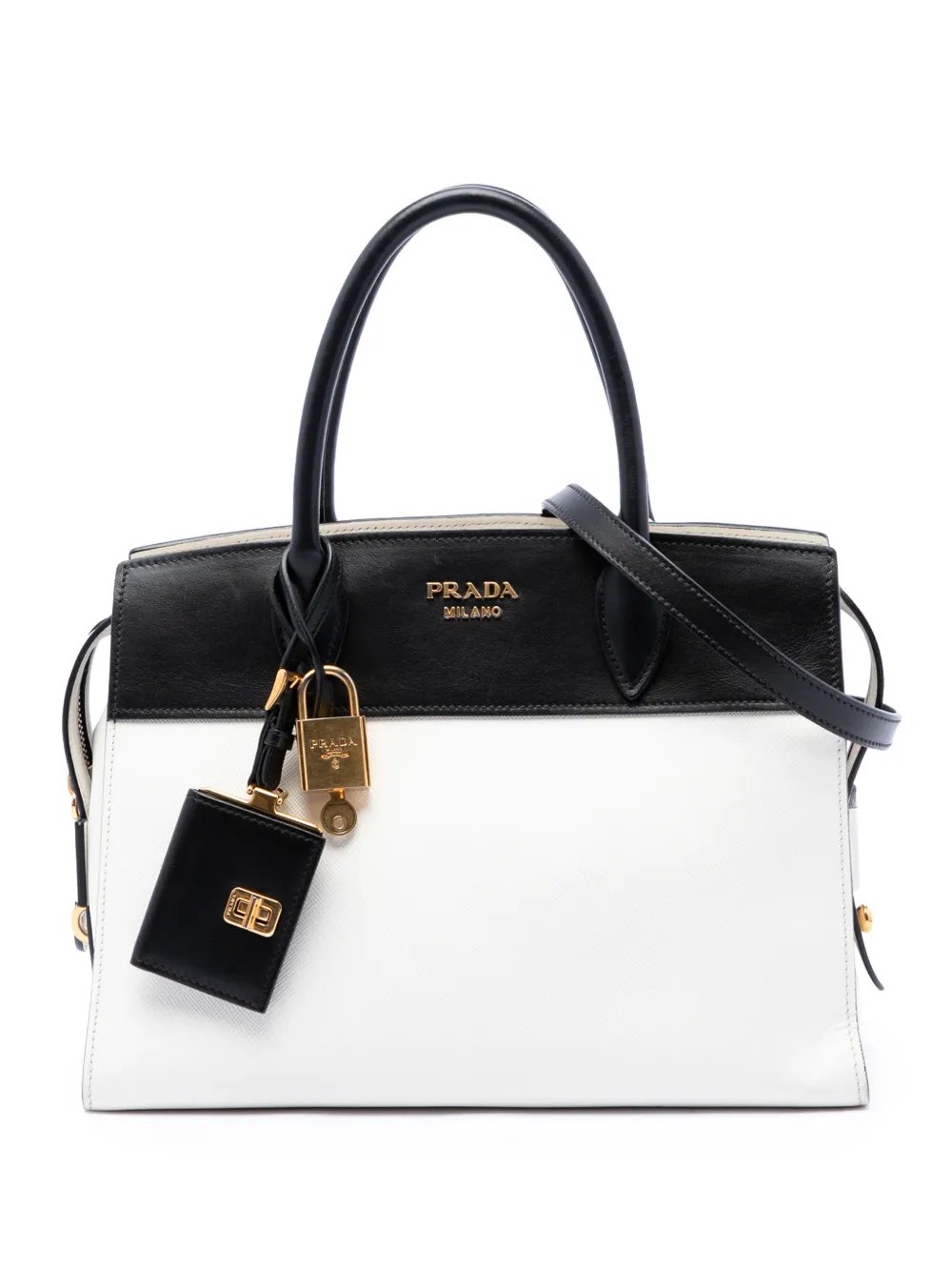 2013-2026 Bicolor Saffiano and City Calf Esplanade satchel