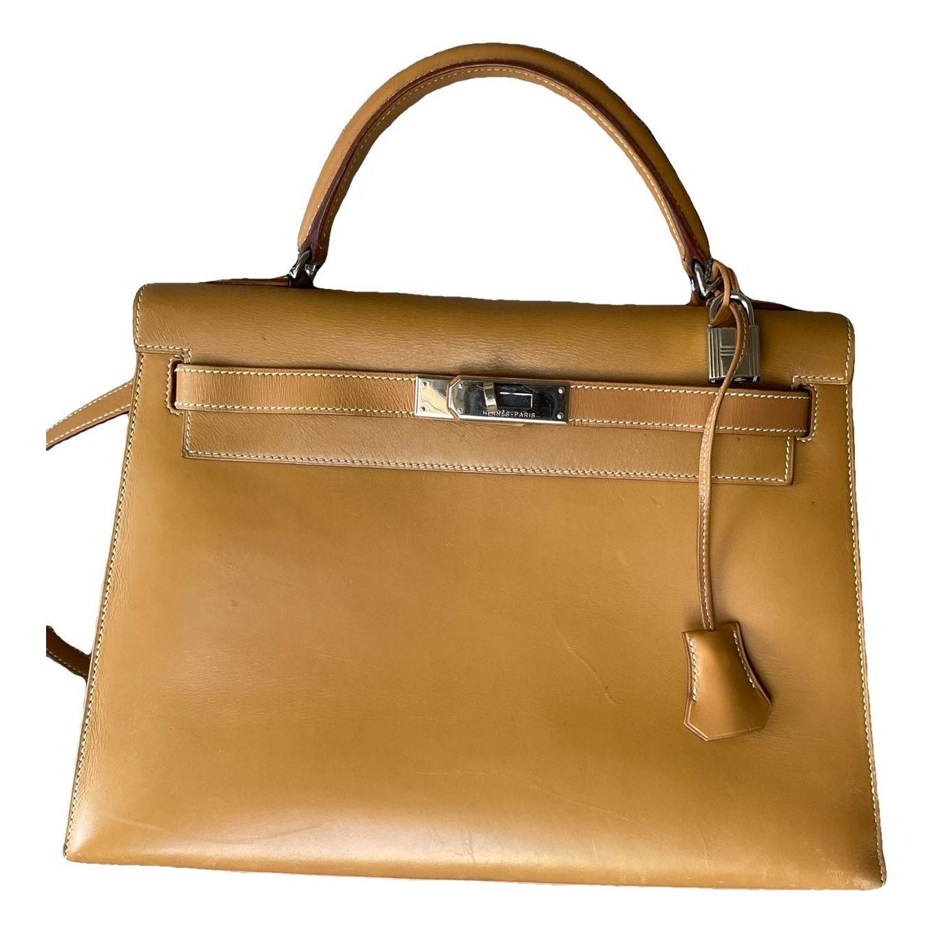 Hermes Kelly 32 Handbag Chamonix Leather 2001