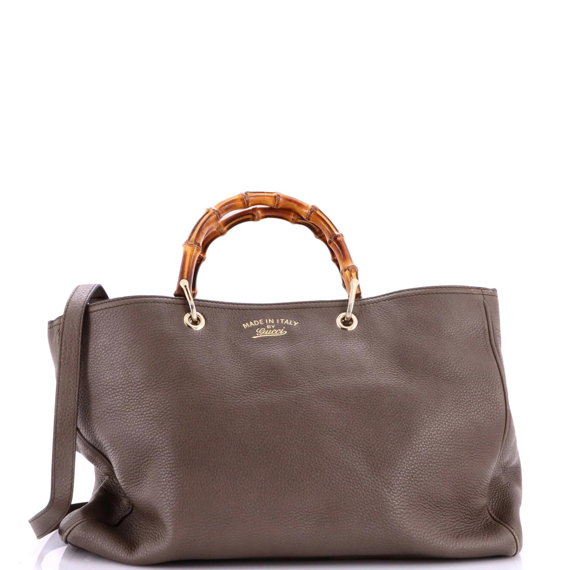 Leather tote