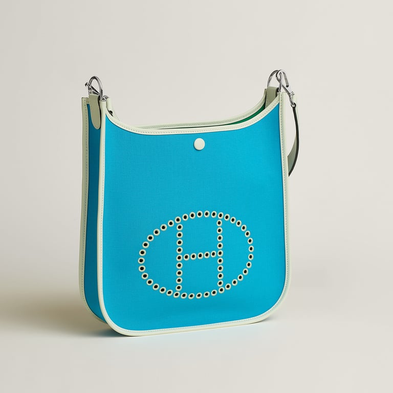 Hermès Neo Evelyne 29 bag Bleu Aztèque/menthe/vert Fizz