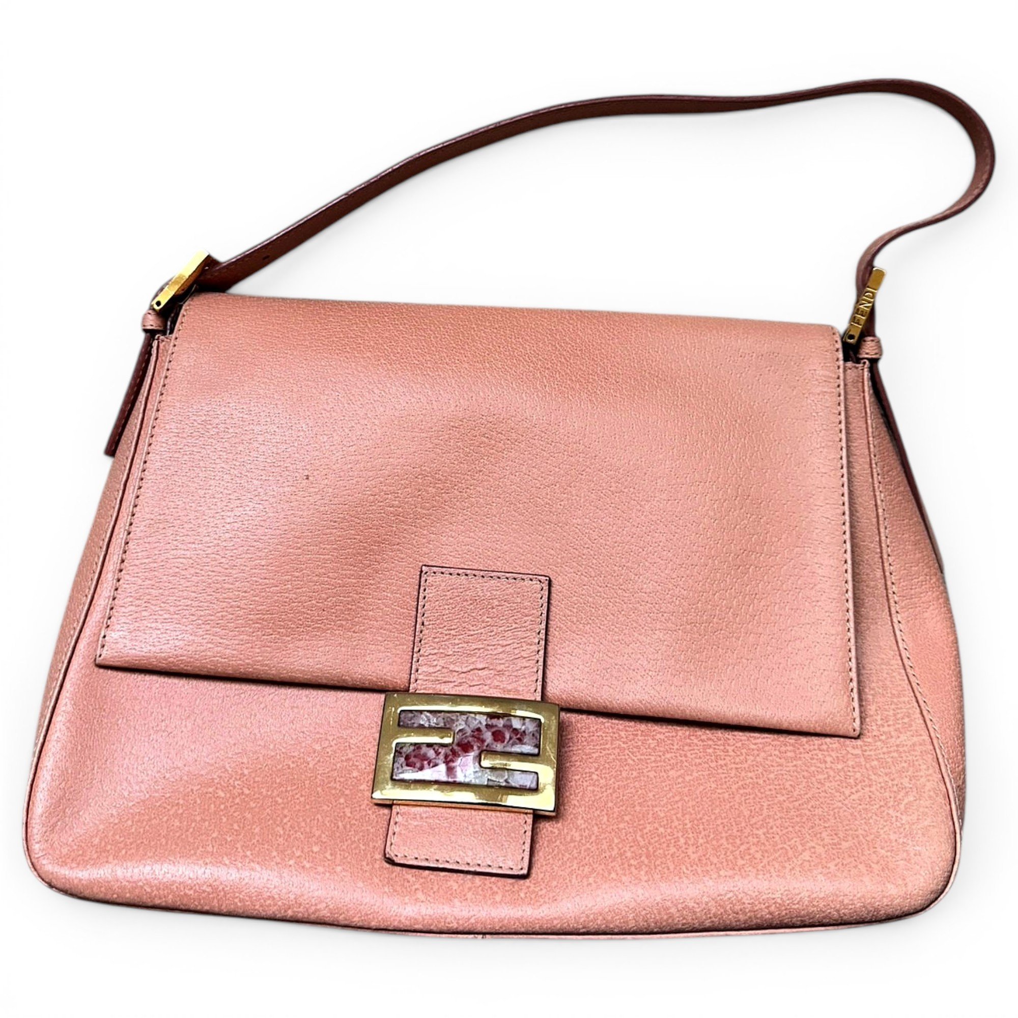 Baguette leather handbag
