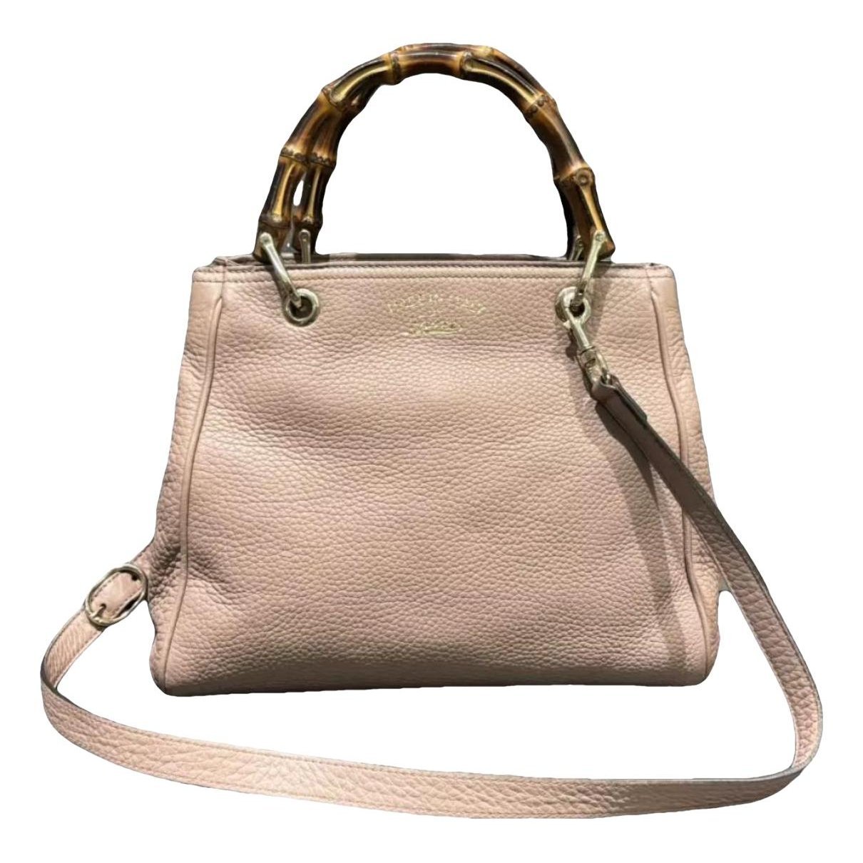 Bamboo Shopper leather tote
