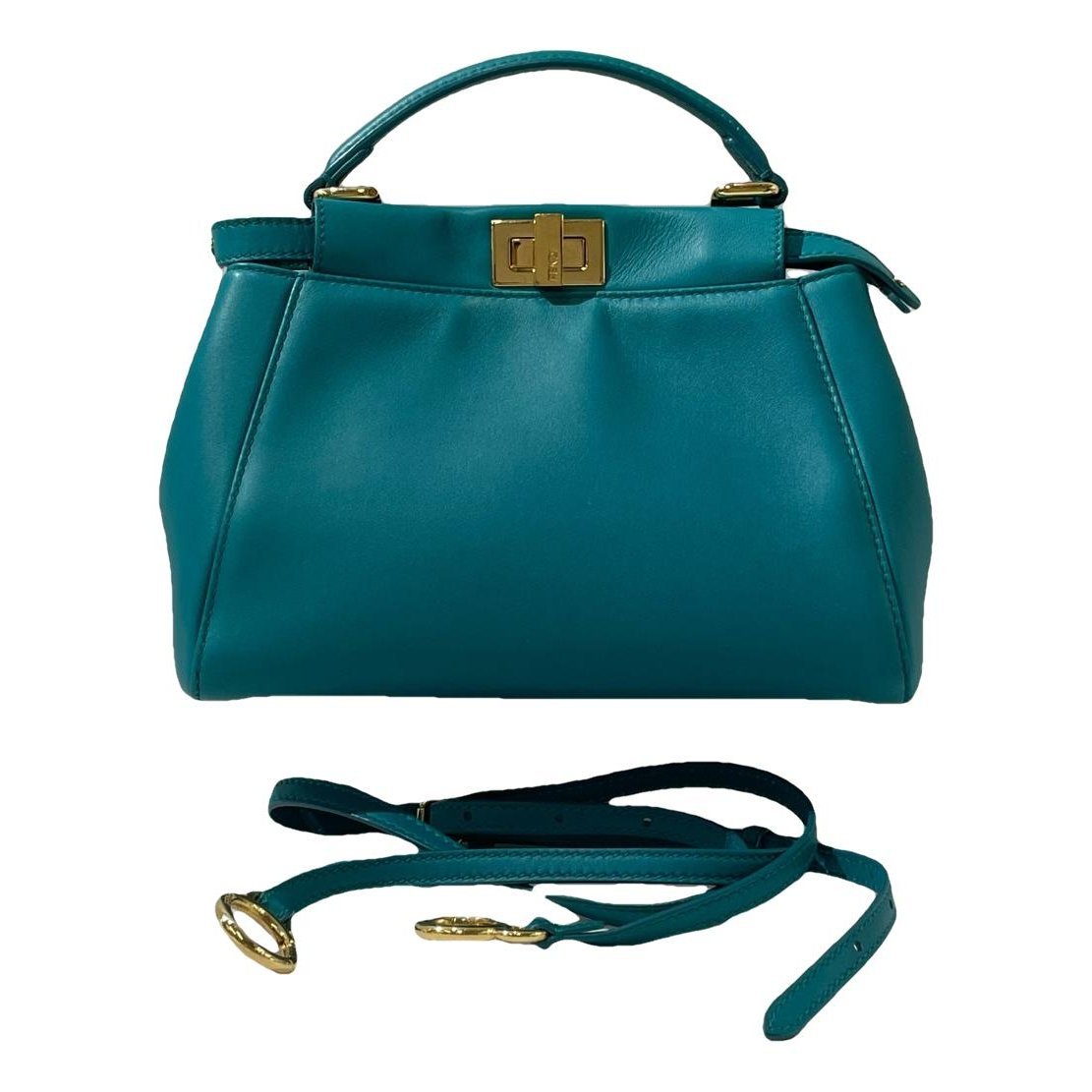 Peekaboo leather handbag