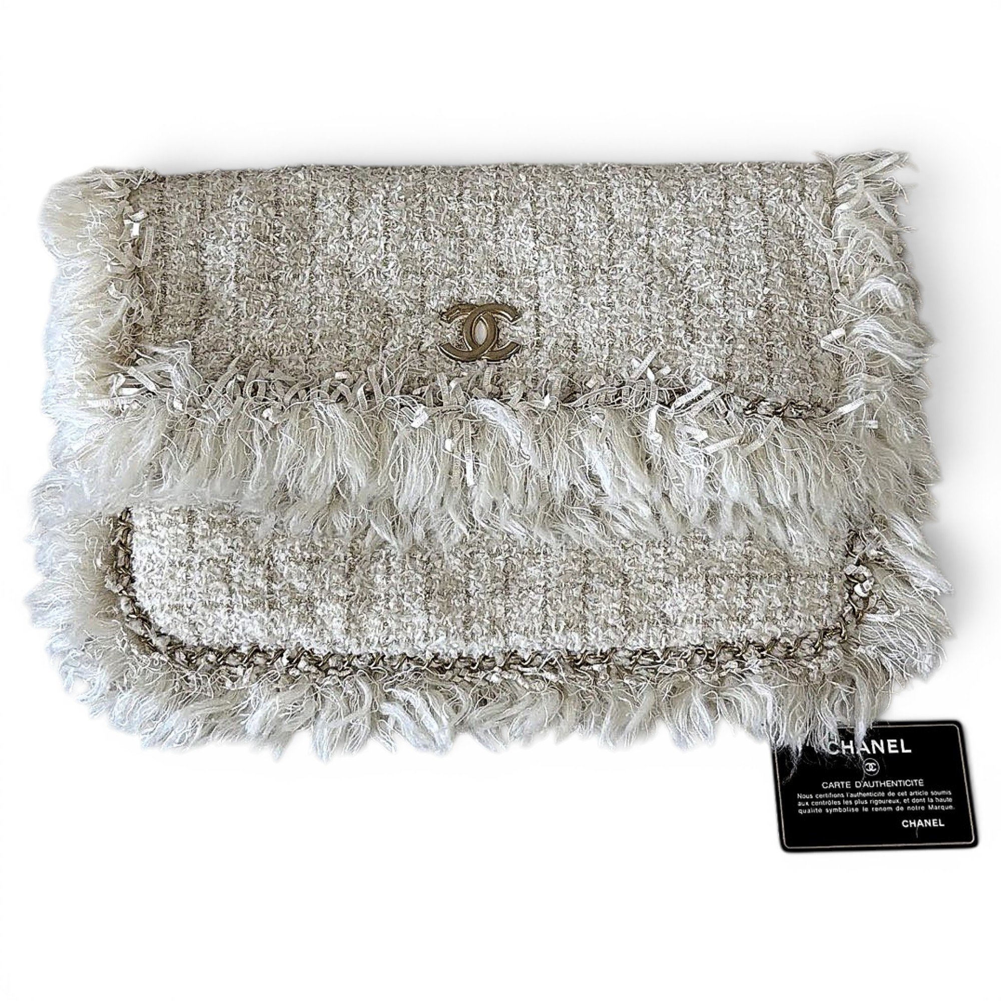 Timeless/Classique tweed clutch bag
