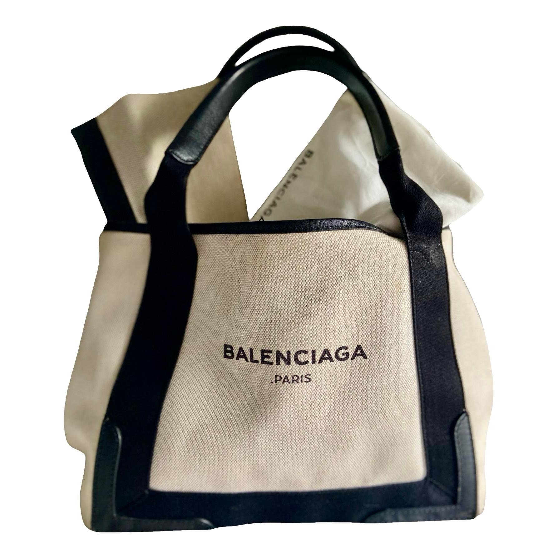 Navy cabas tote