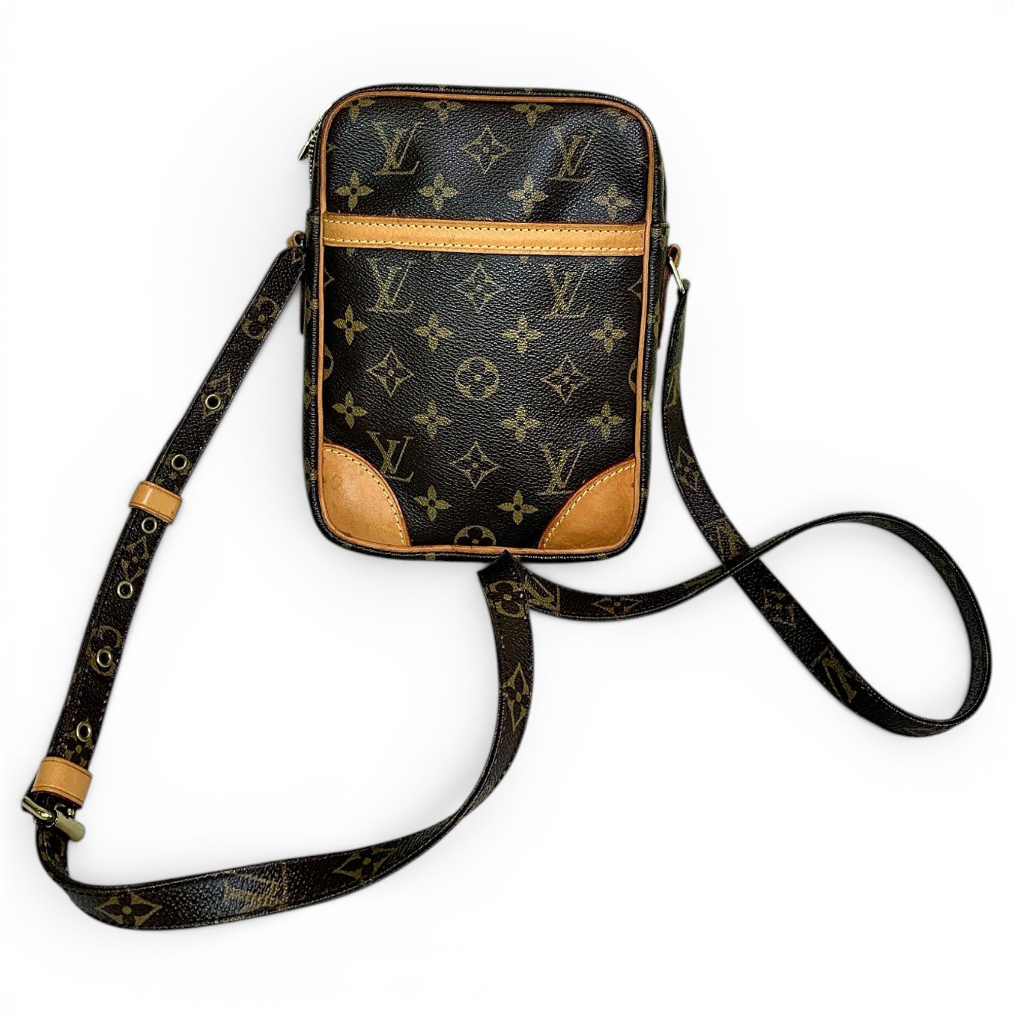 Danube leather crossbody bag