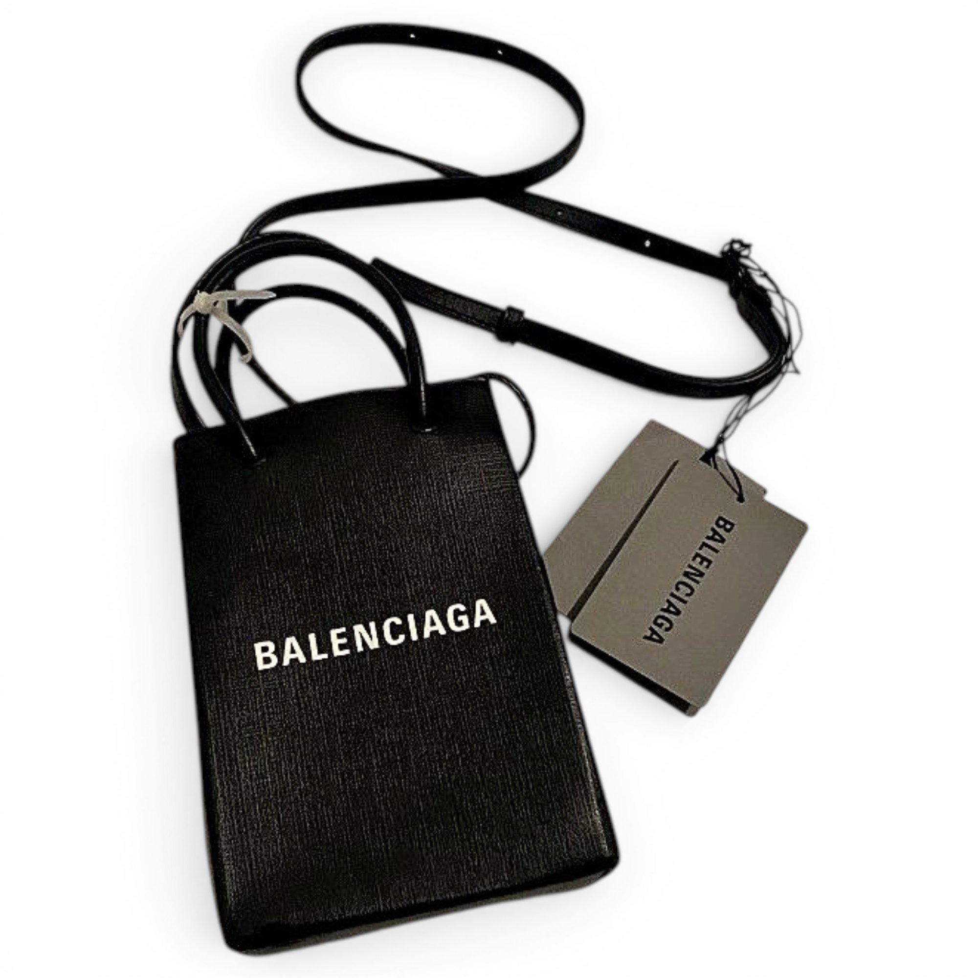 Shopping Phone Holder leather handbag