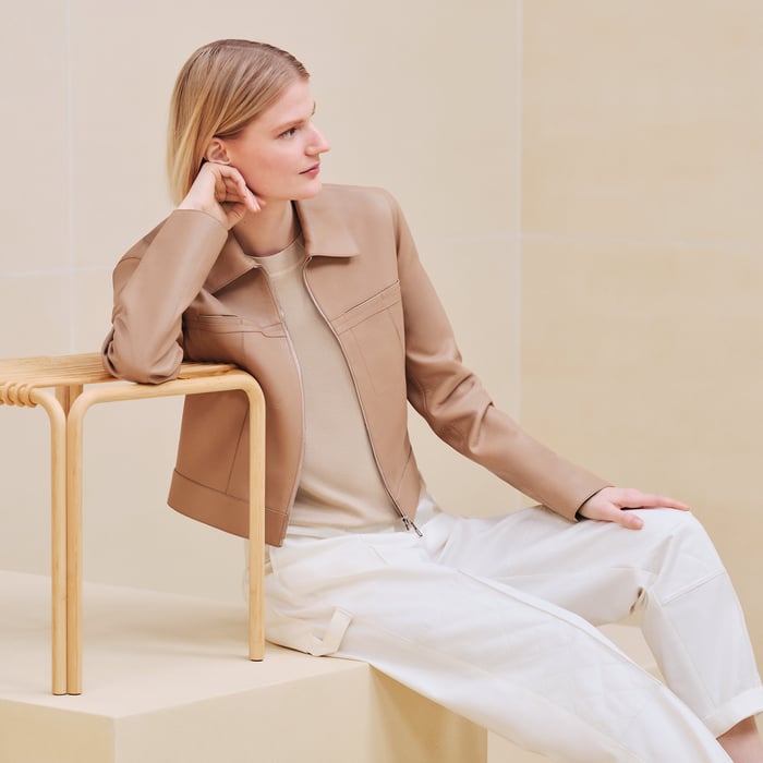 Beige Camel City Jacket