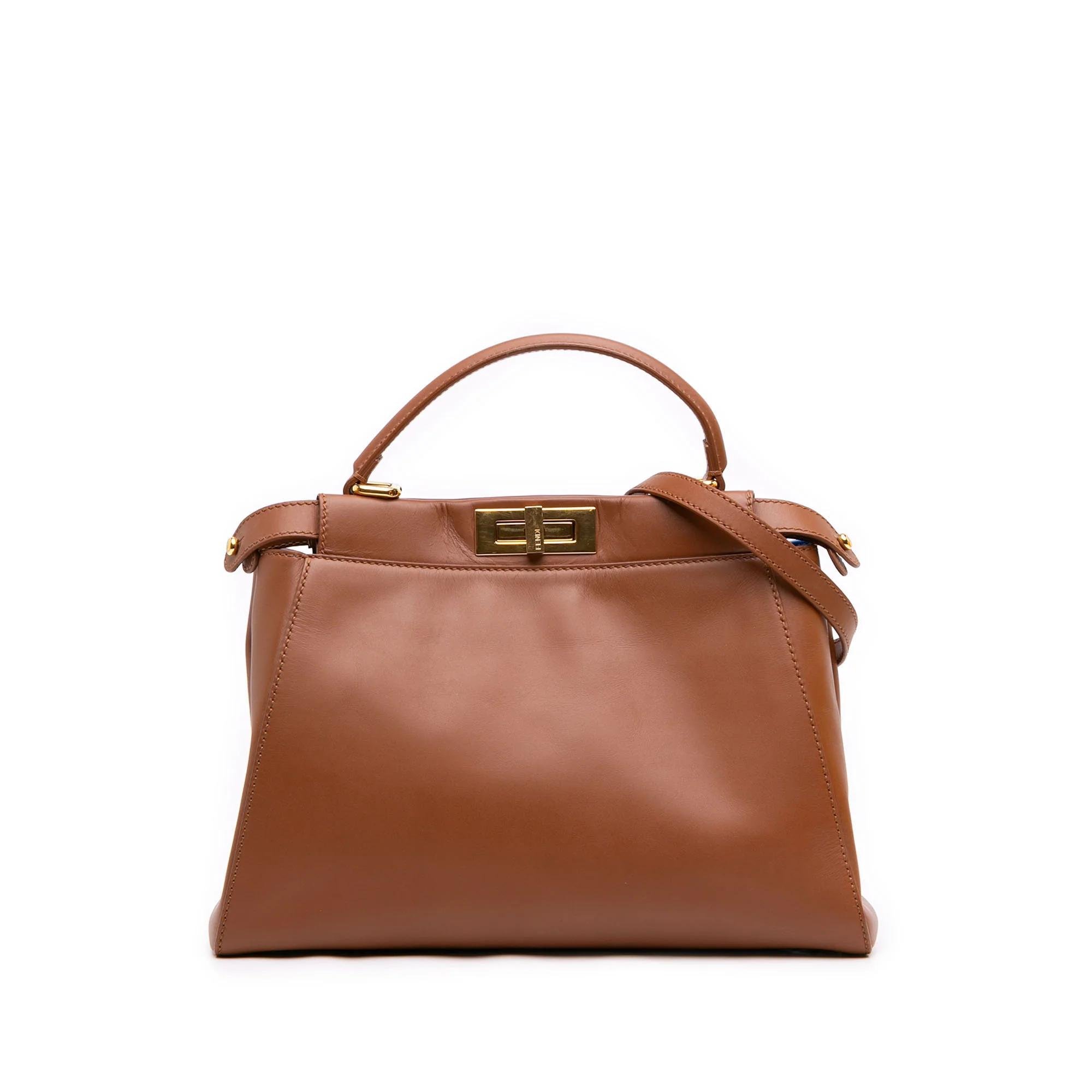 Peekaboo pony-style calfskin handbag