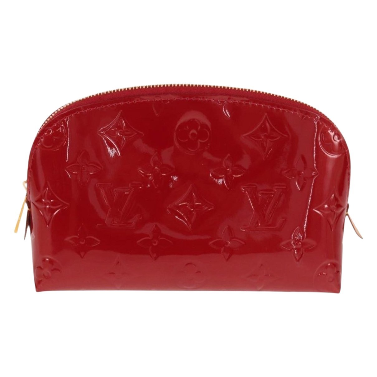 Patent leather vanity case
