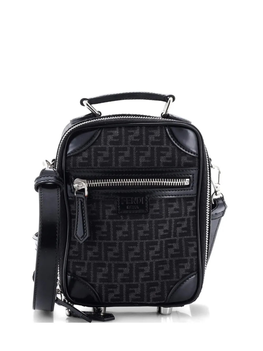 Trolley Recycled Fabric Jacquard Mini crossbody bag