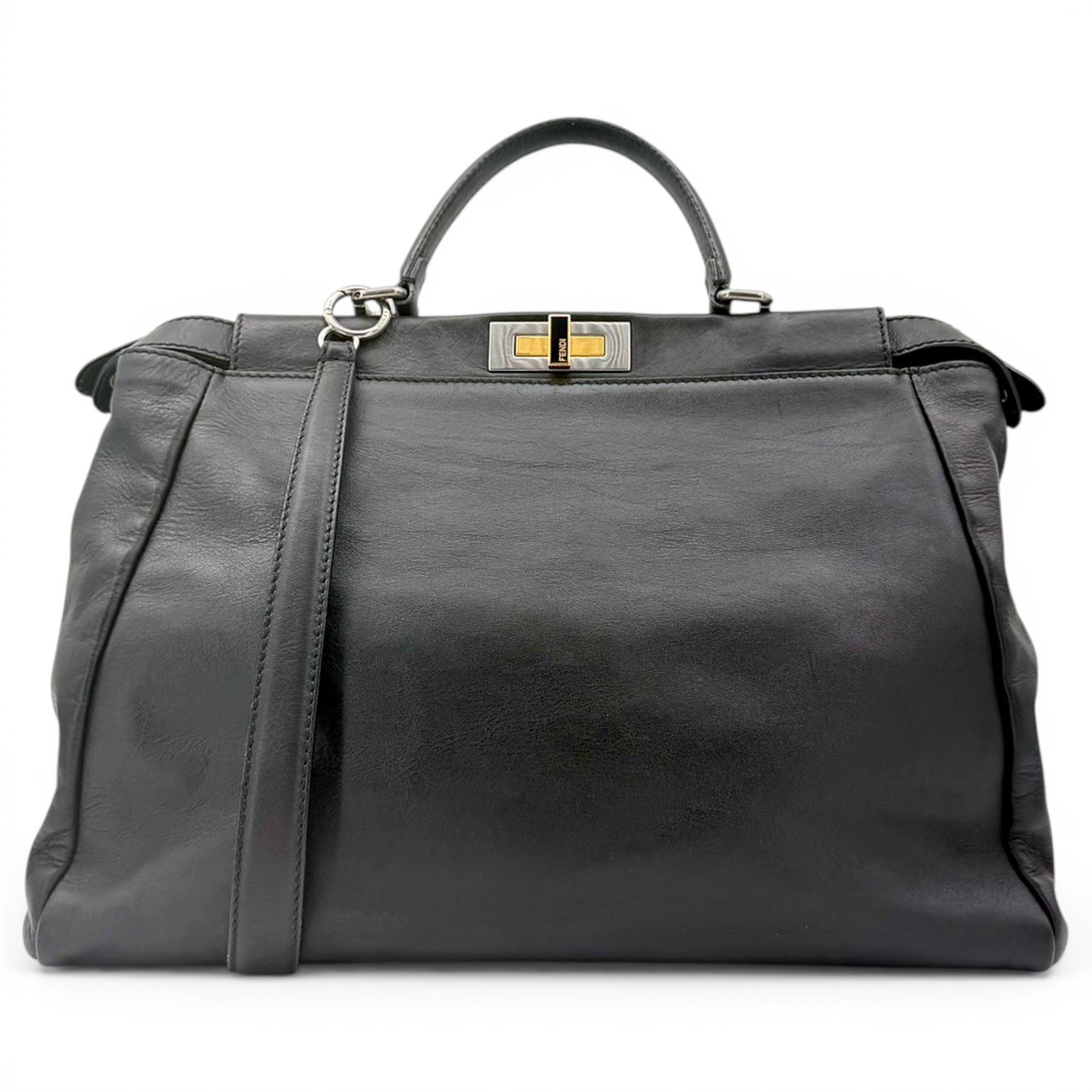 Peekaboo leather handbag