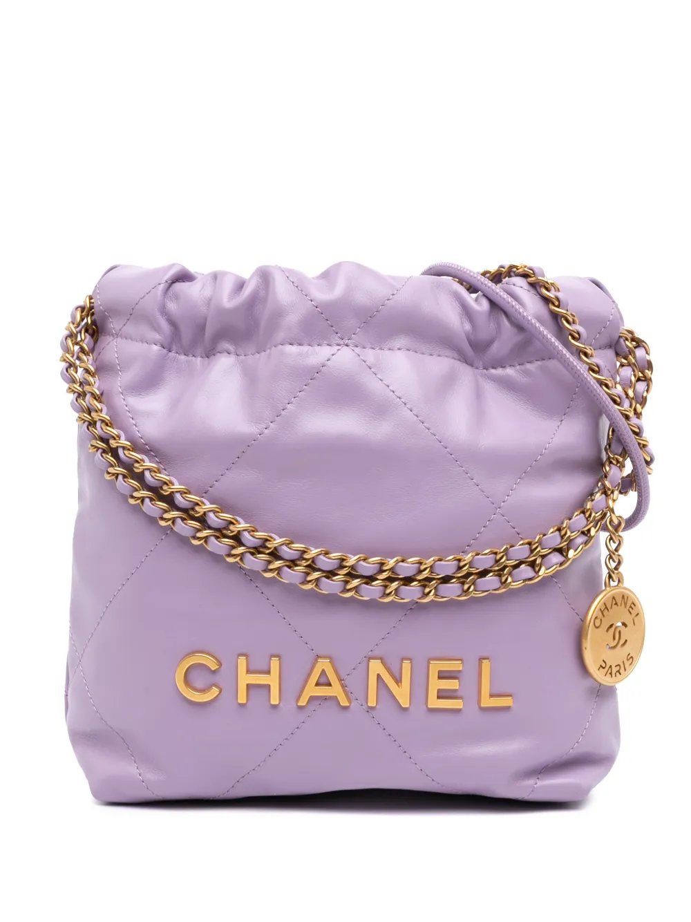 2021-2026 Mini Shiny Calfskin 22 Handbag satchel