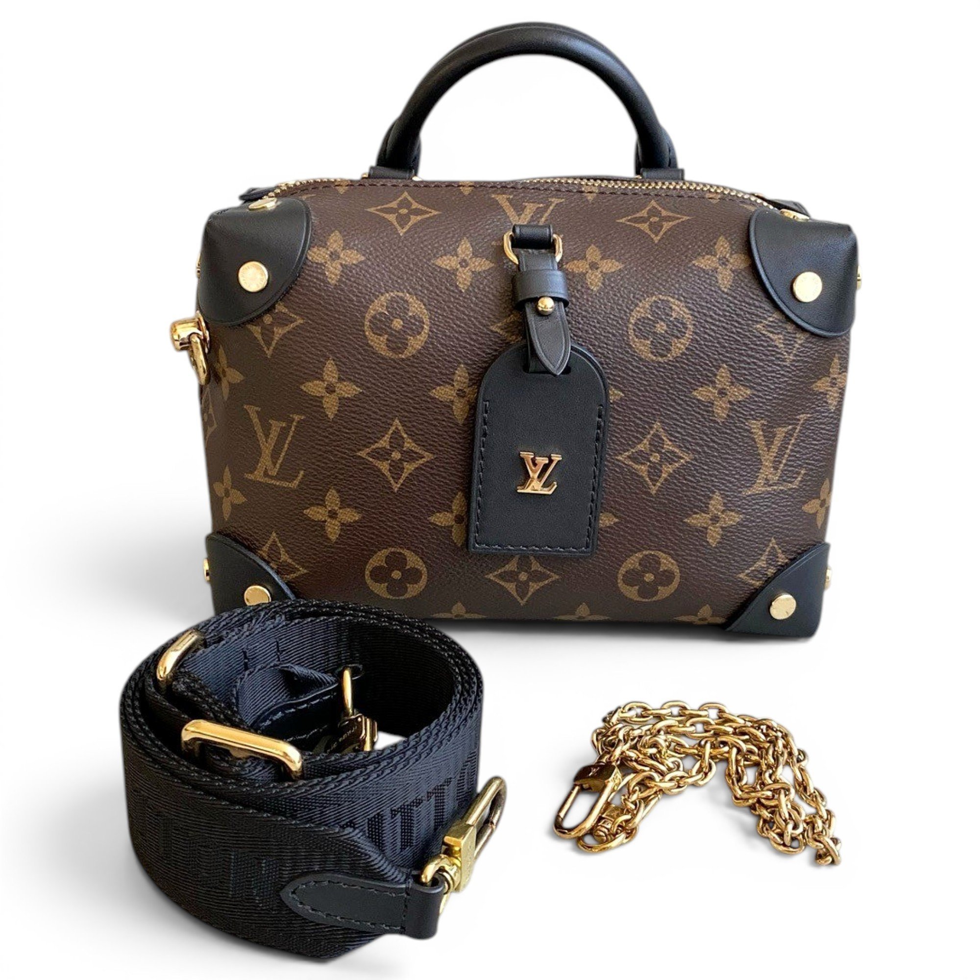 Petite Malle Souple leather handbag