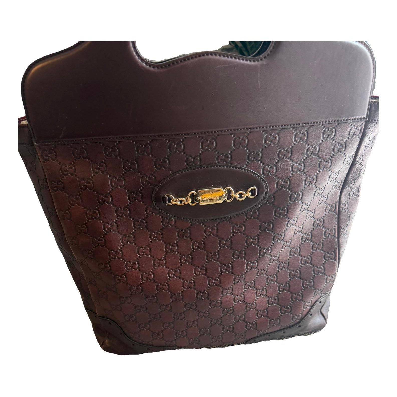 Leather tote